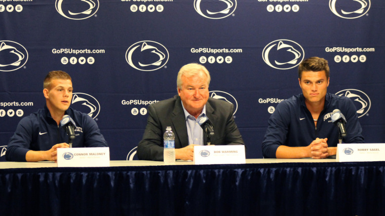 Maloney and Sagel seated at press conference