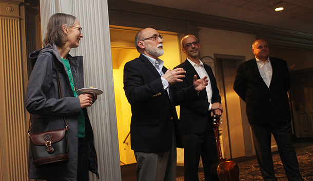 Horacio Perez-Blanco speaks at his retirment party