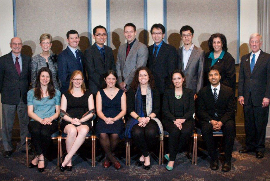 Graduate students who received the 2014 Penn State Alumni Association Dissertation Award