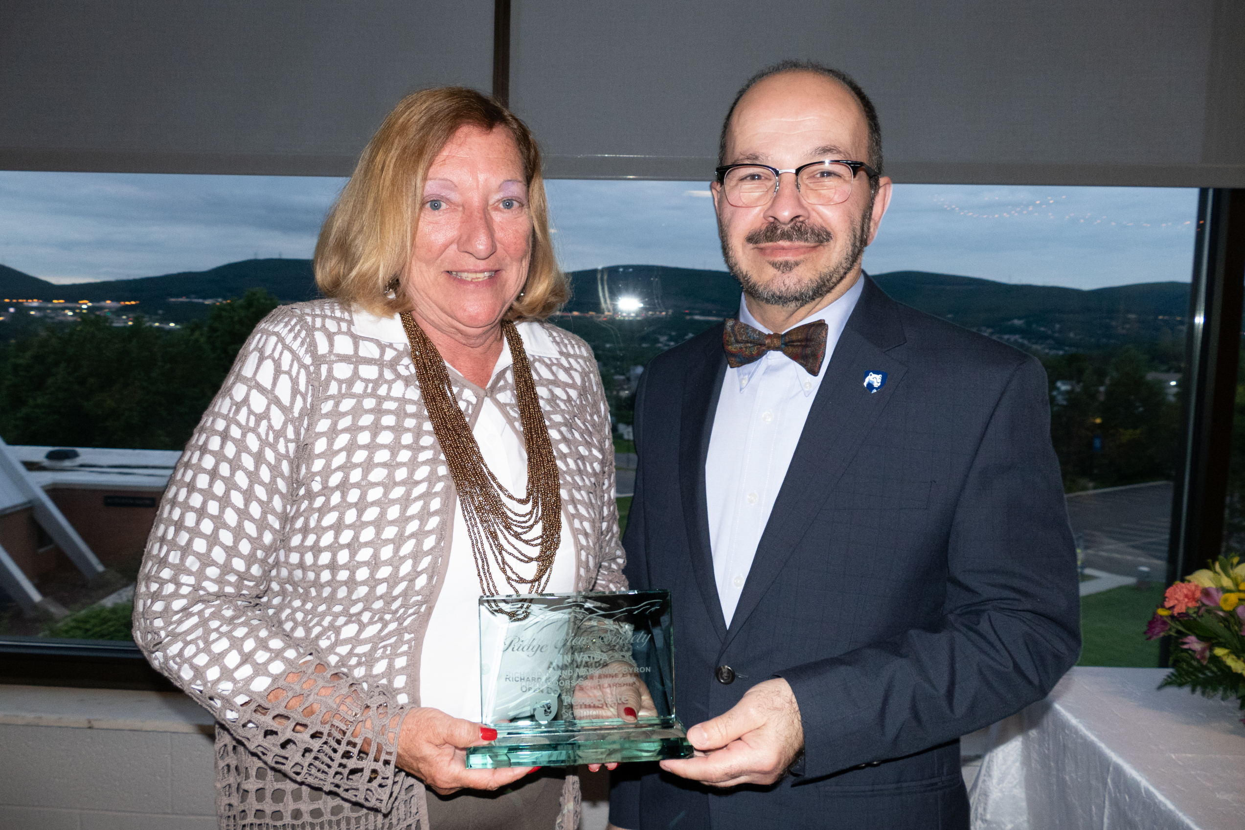 Vaida receiving Ridge View Award