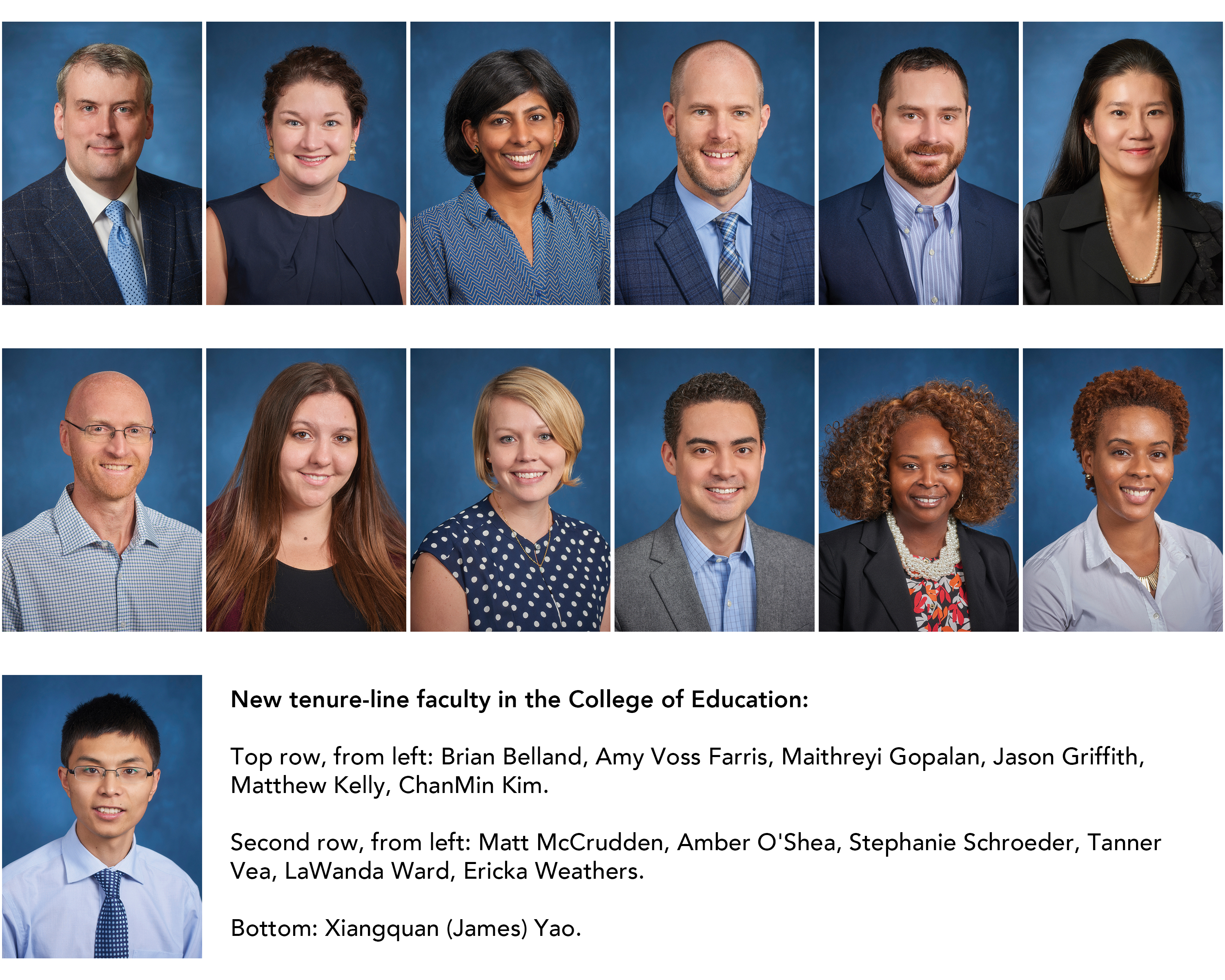 2018 new tenure-line faculty in the Penn State College of Education