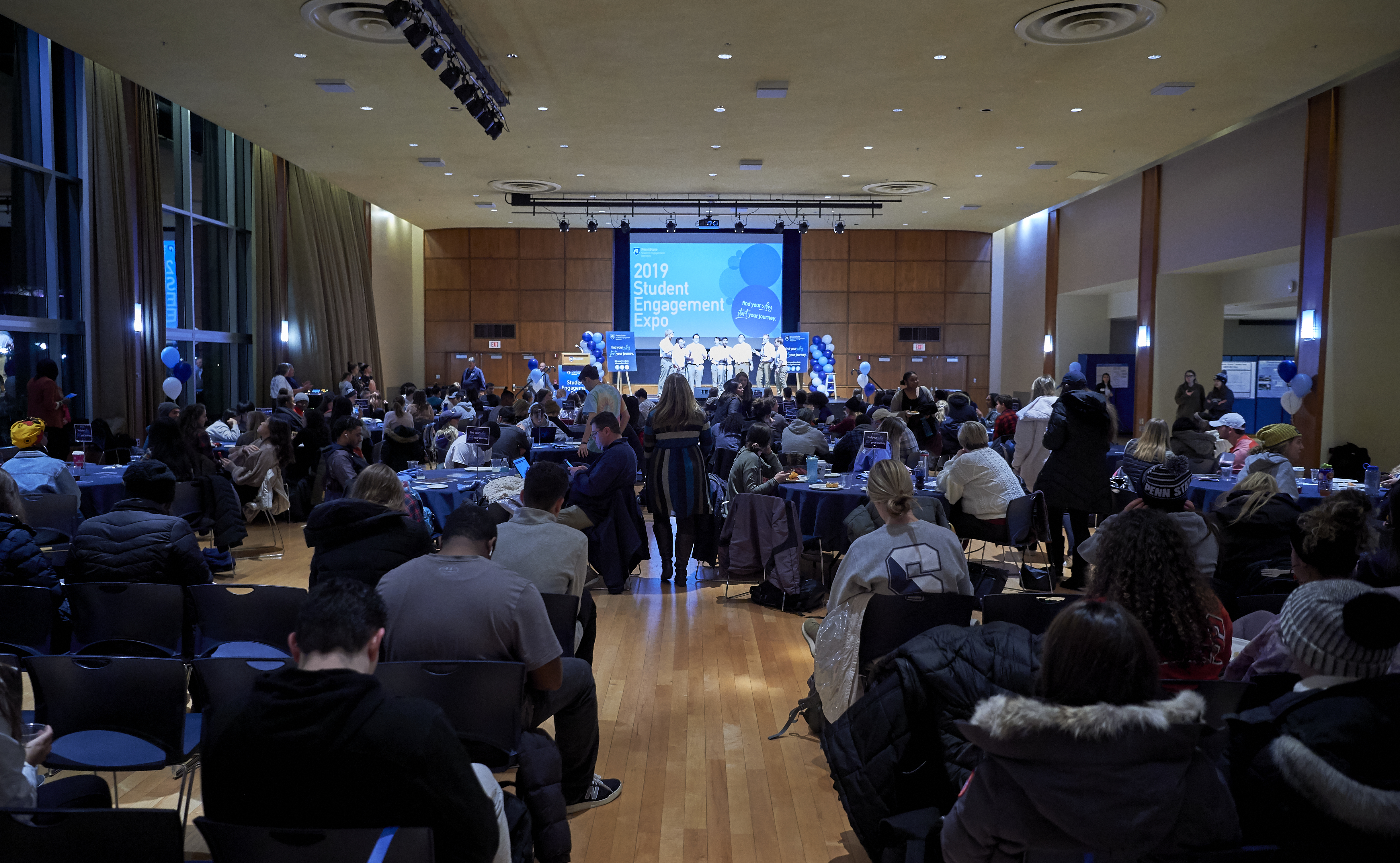 Photo of audience attending 2019 Student Engagement Expo