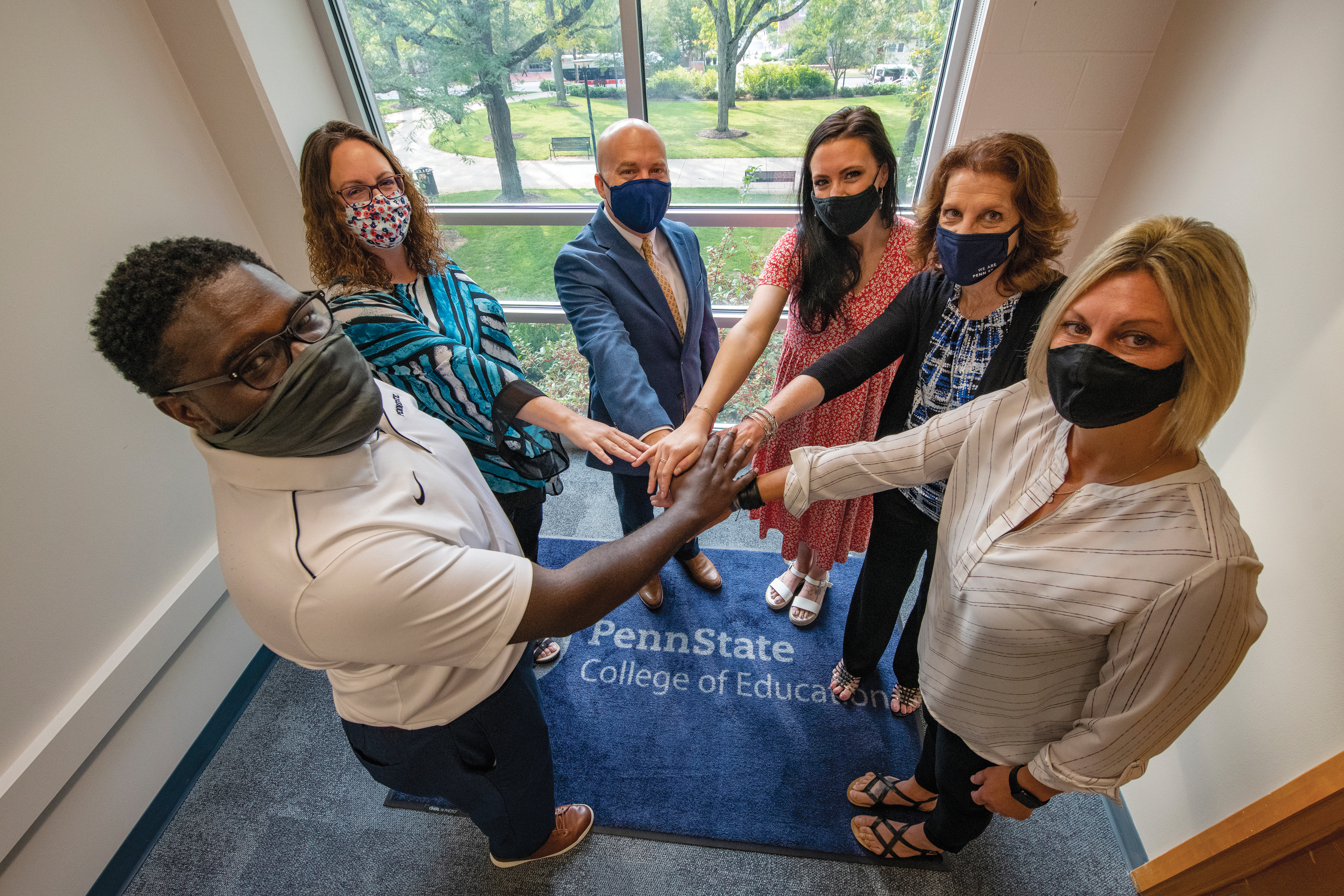 College of Education advising team masked but no props