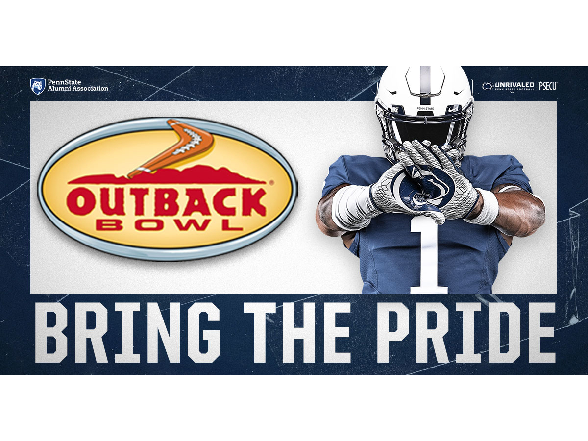 Bring the Pride Outback Bowl 2021 with Penn State football player