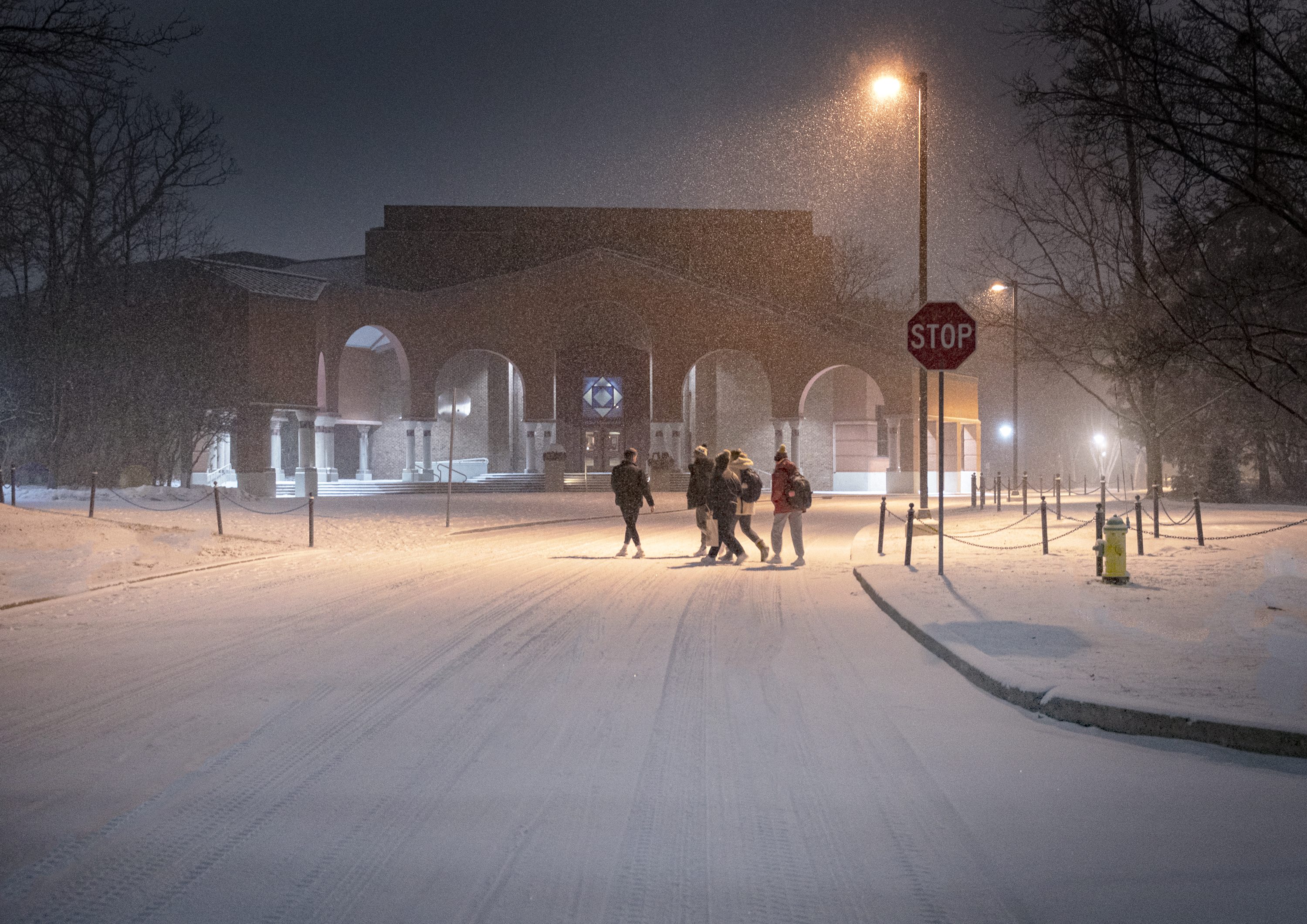 snow storm on Curtin Road