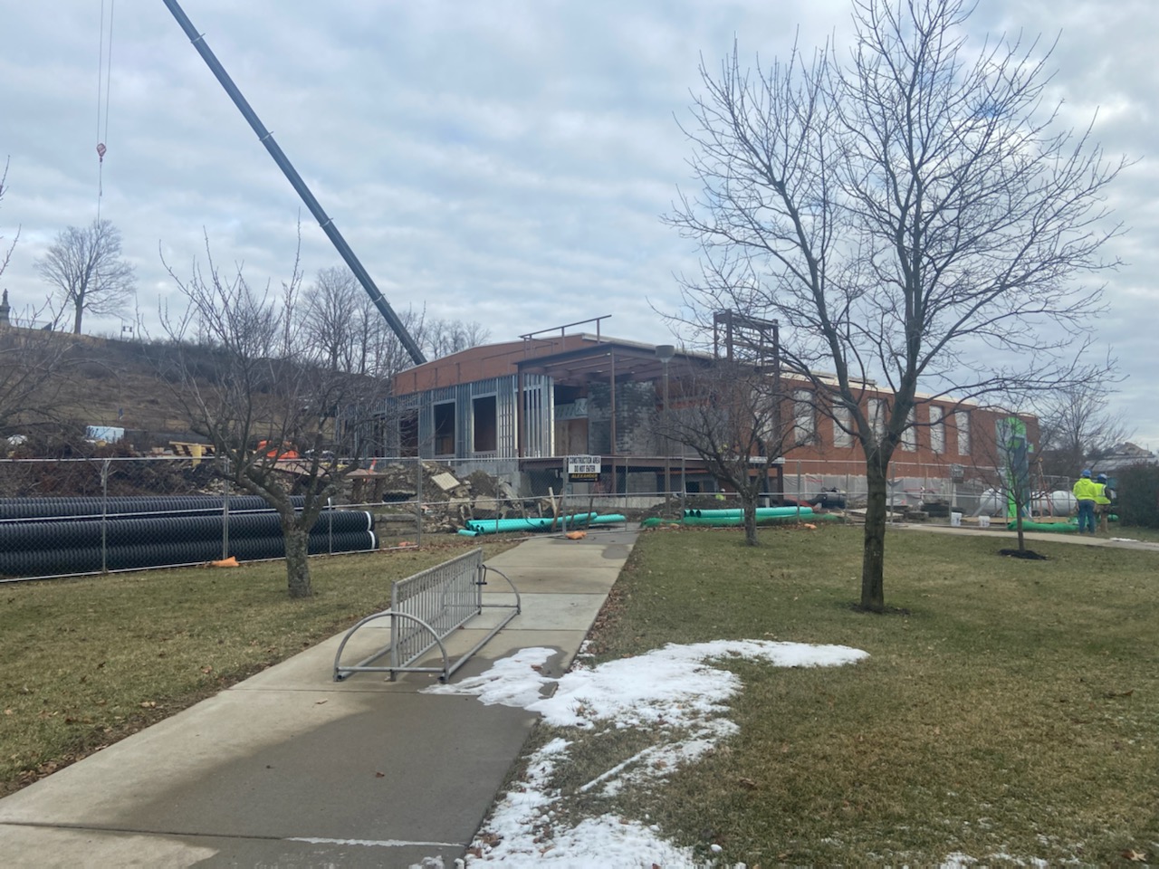 Renovation and construction of the PAW Center continues. 