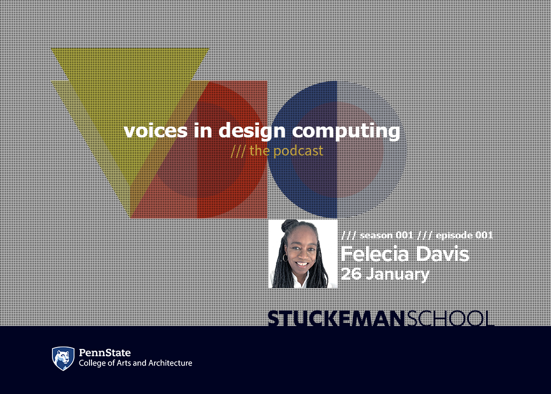 Voices in Design Computing podcast promotional images