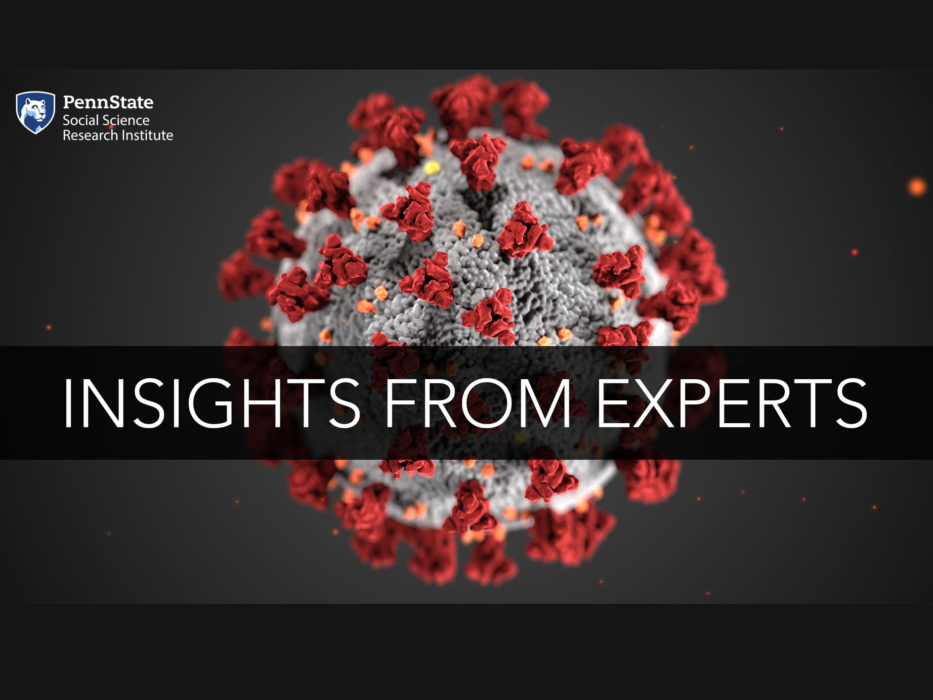 Insights from Experts banner with the image of COVID-19 behind the words