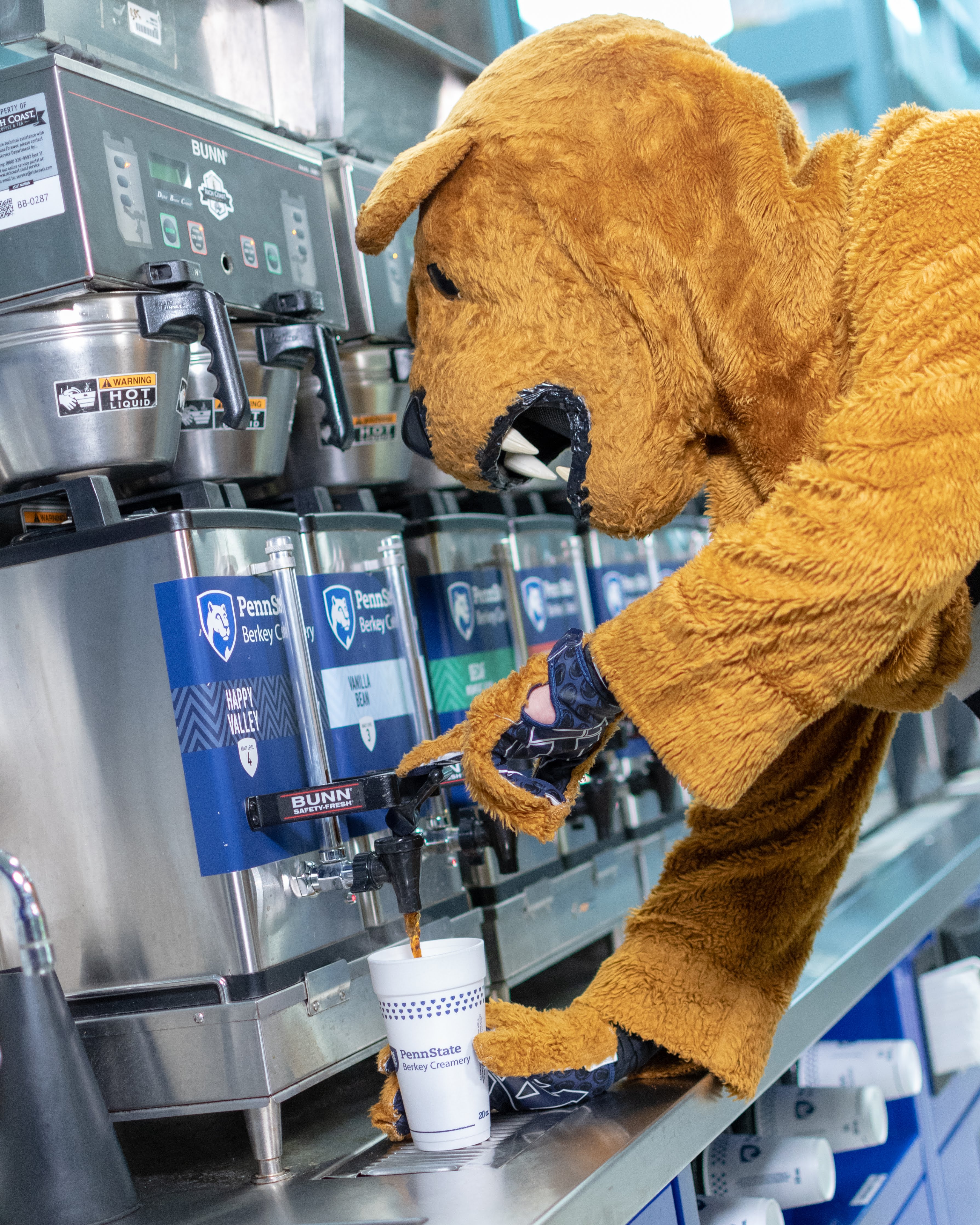 Nittany Lion at Penn State Berkey Creamery