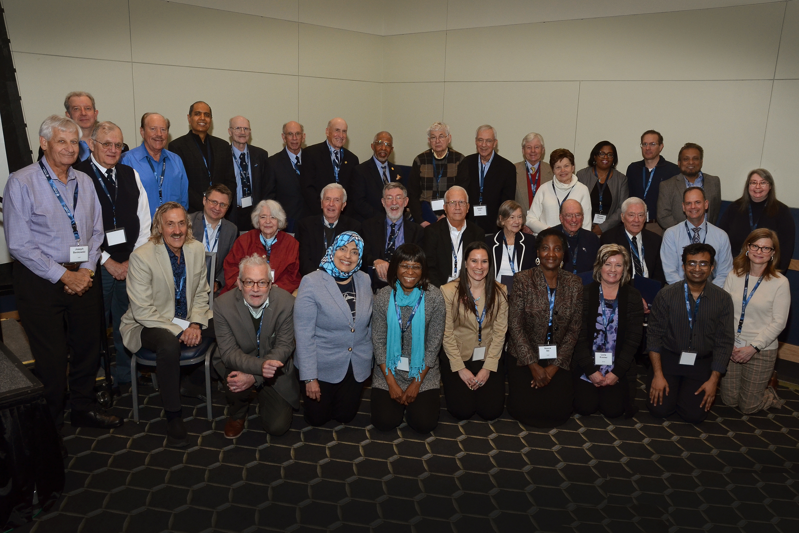 Penn State doctoral alumni celebrating the 10th, 25th, and 50th anniversary of receiving their doctorate.