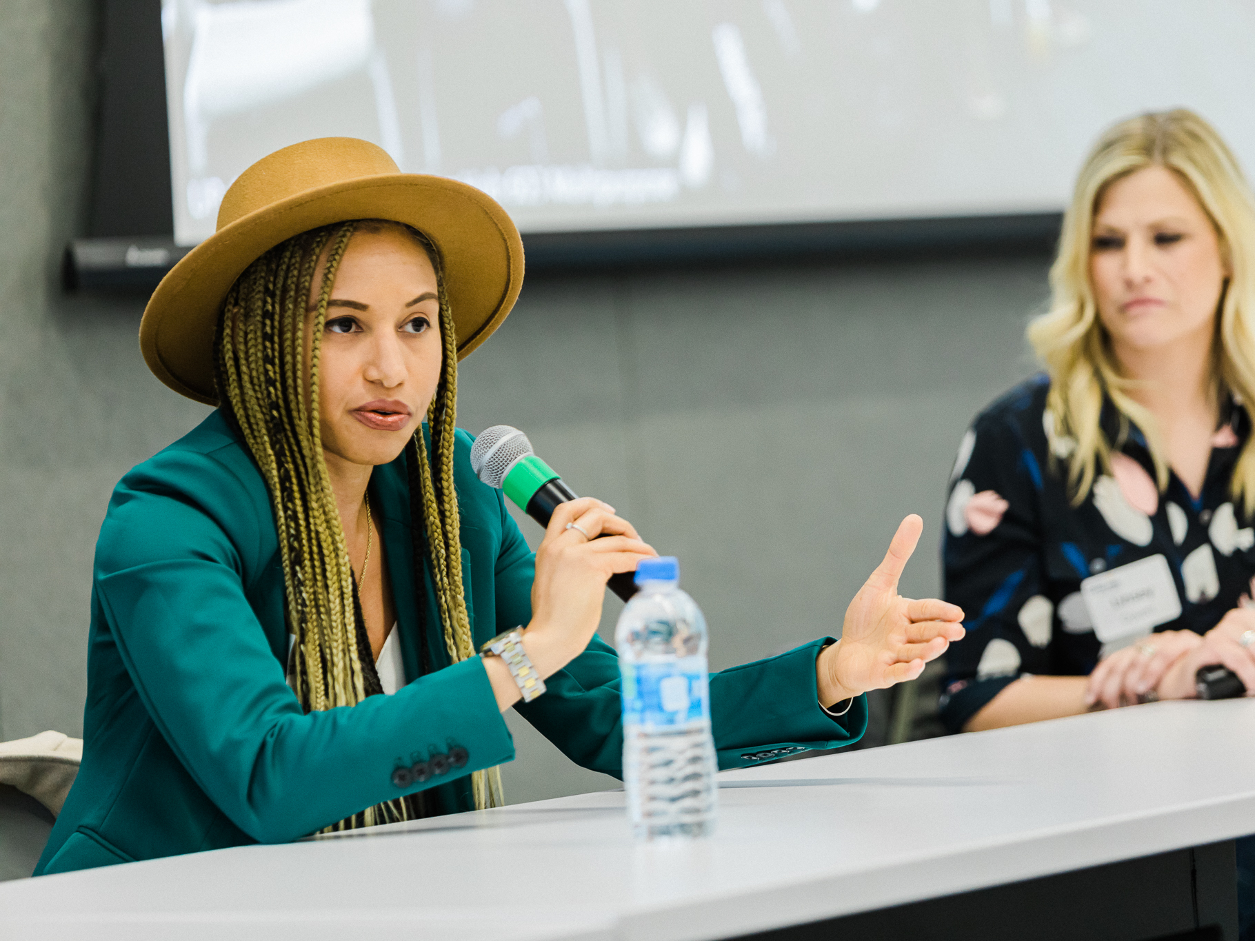 Dana Wilson talks during Startup Week panel