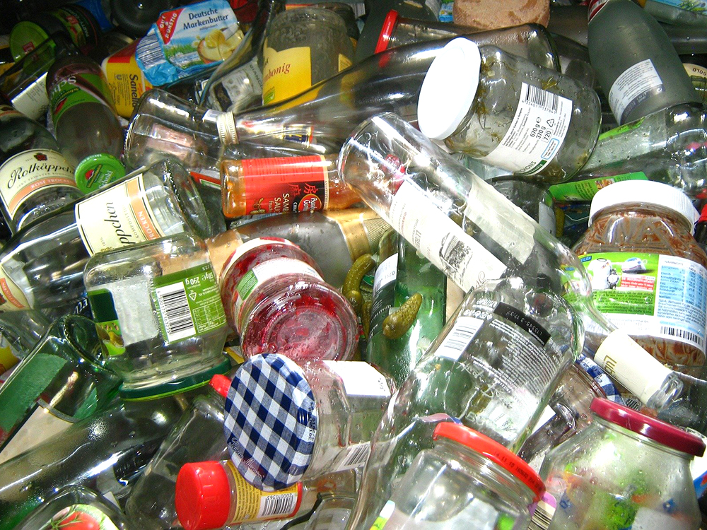 Glass for recycling