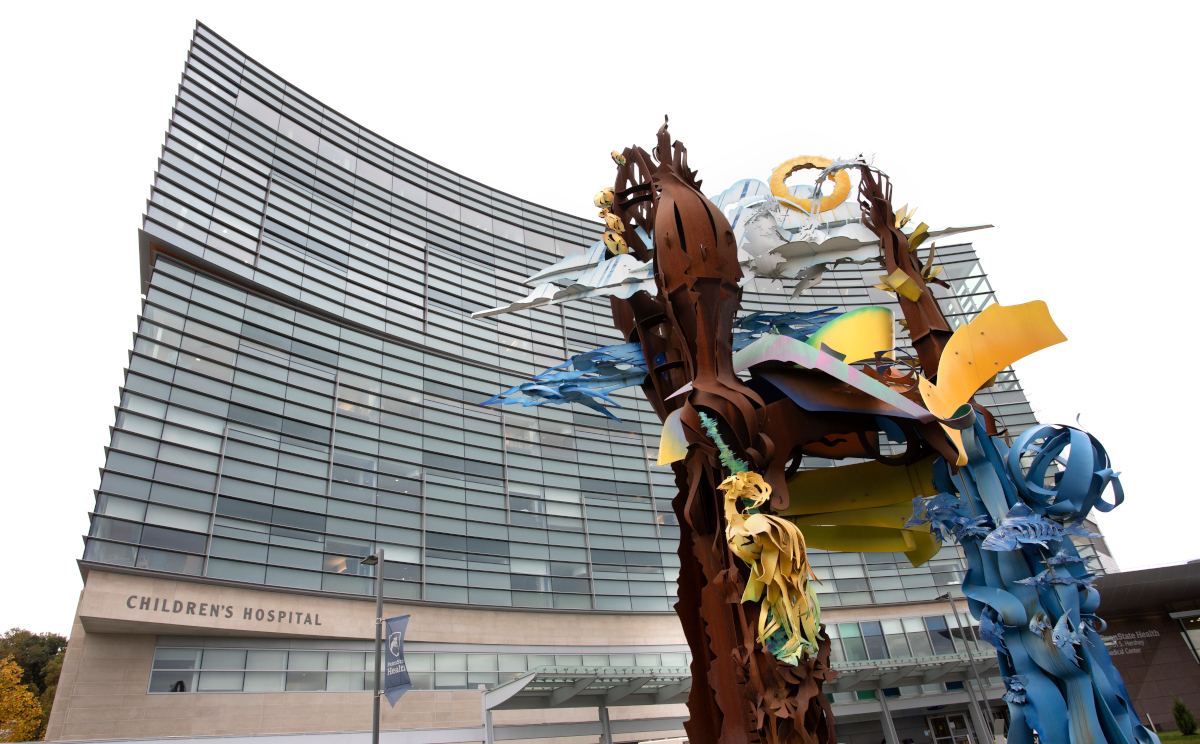 Image shows the exterior of Penn State Health Children's Hospital