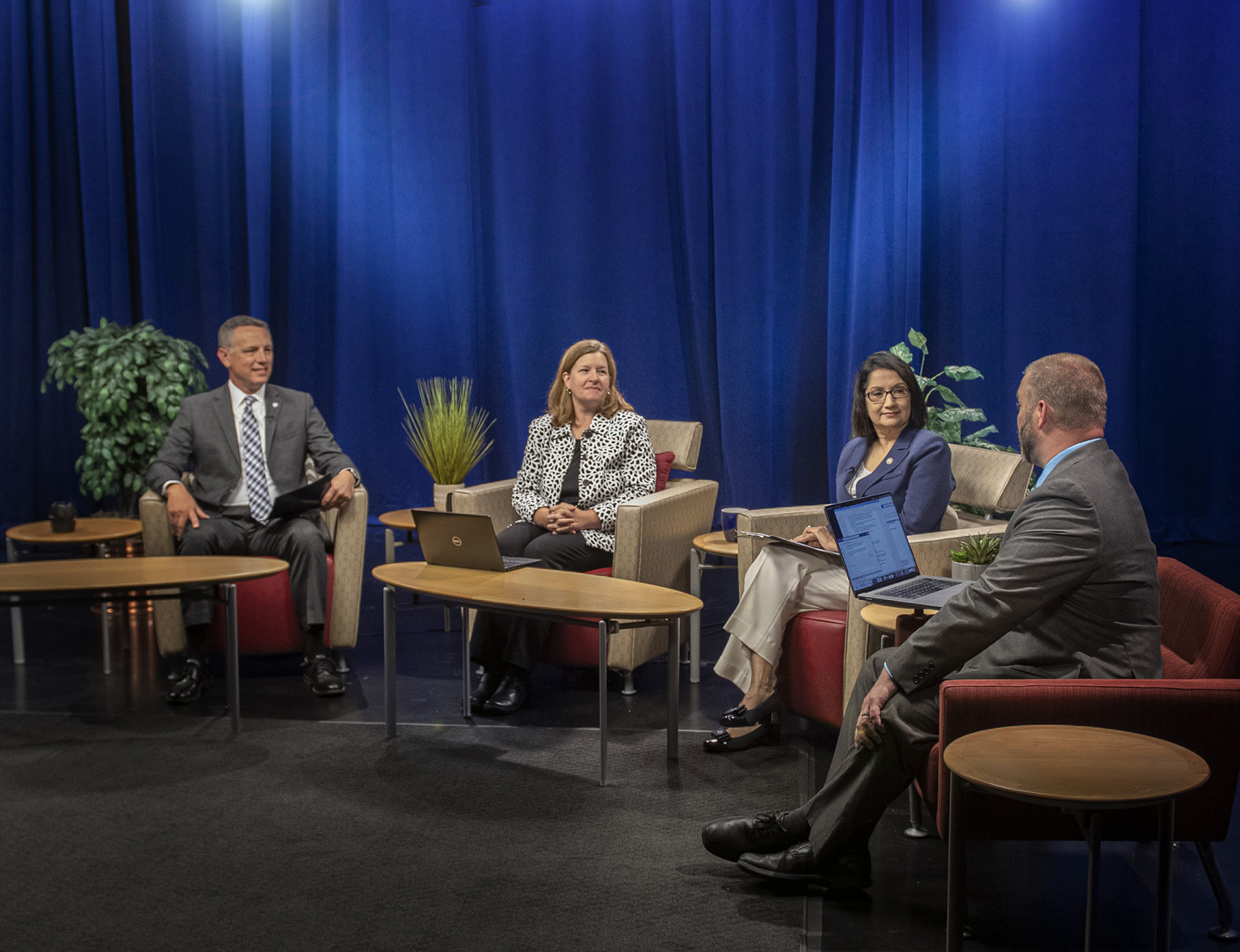 WPSU studio during Student and Family Town Hall