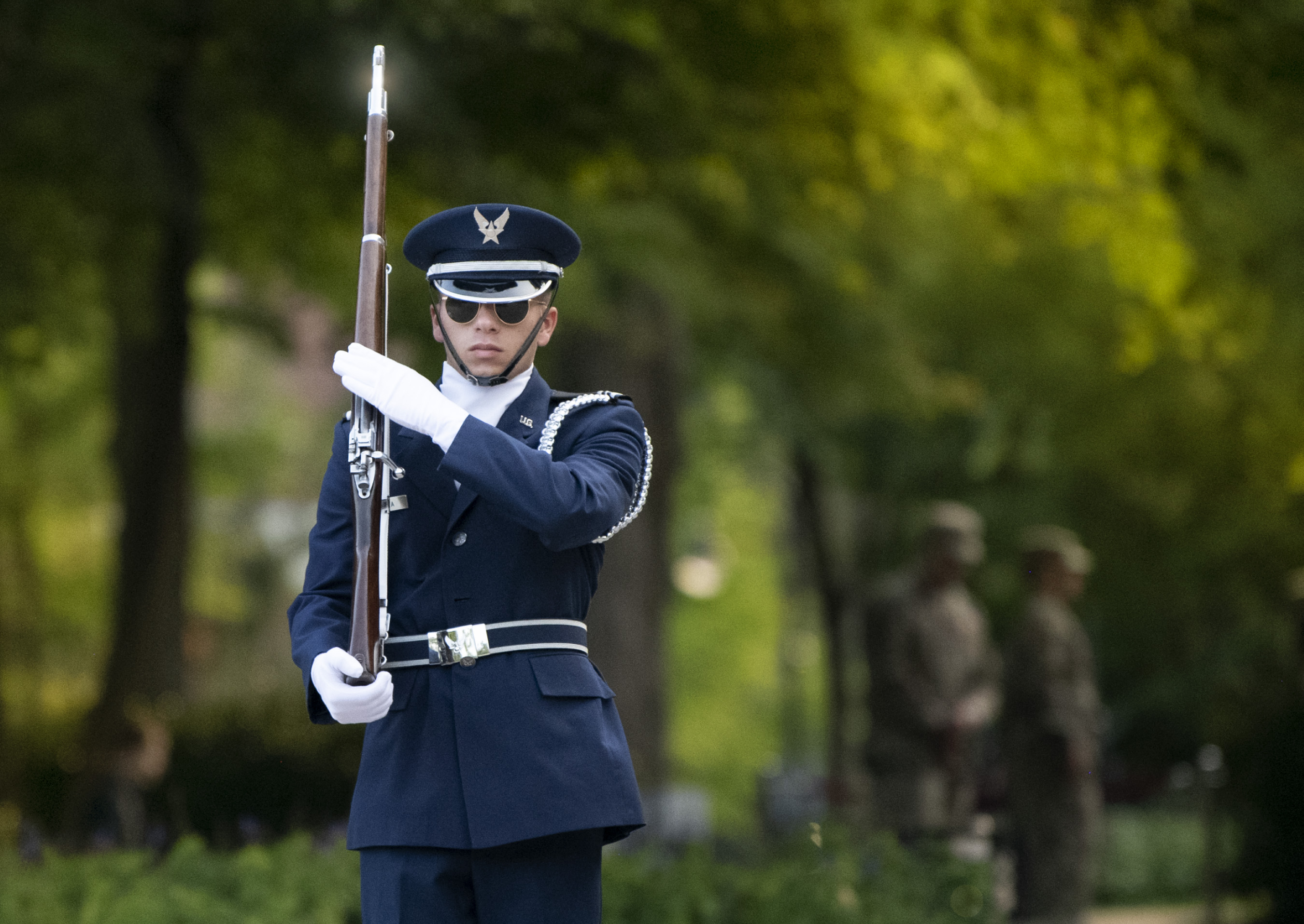 Honor guard at POW/MIA vigil