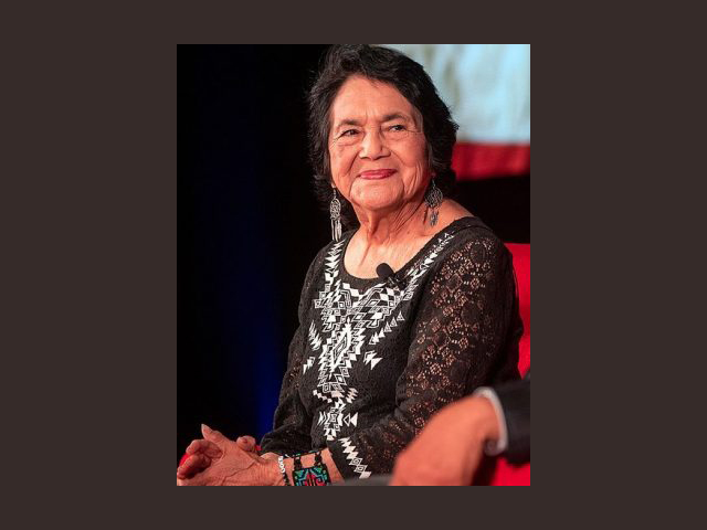 Dolores Huerta smiling at an event