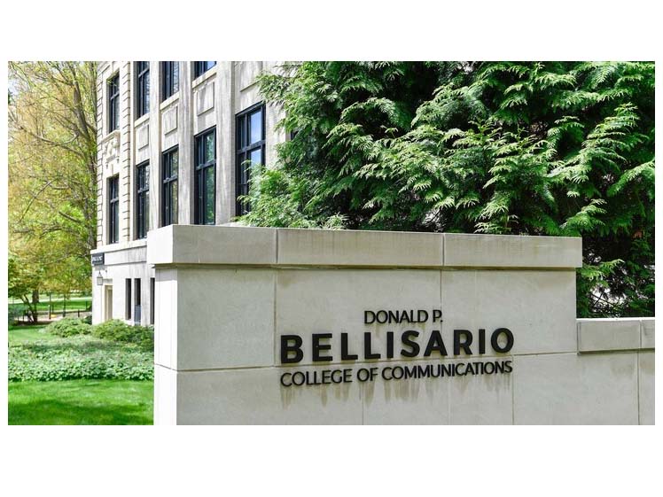 Bellisario College sign