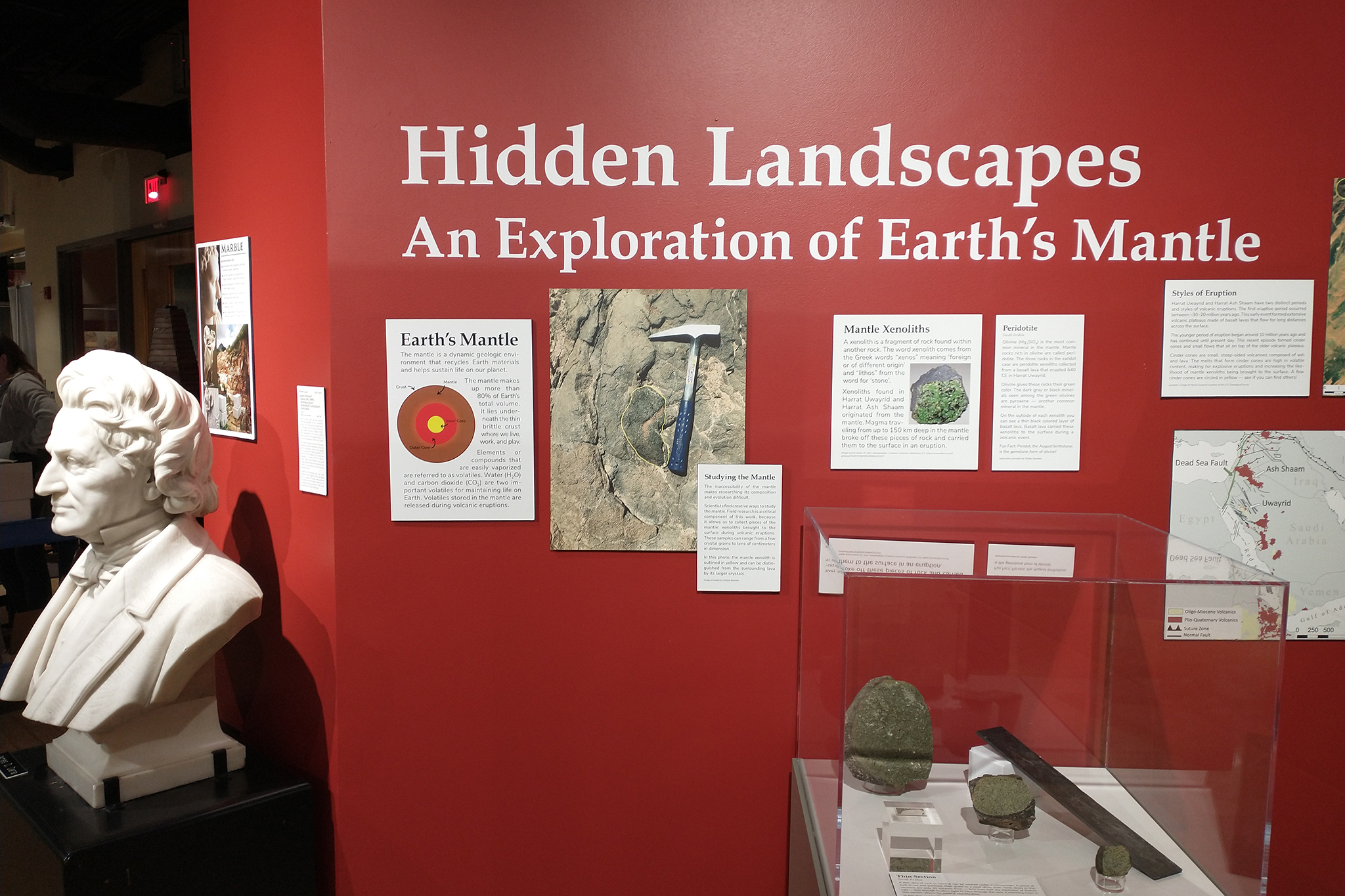 “Hidden Landscapes: An Exploration of Earth’s Mantle” will open from 3 to 4 p.m. October 4 in the Earth and Mineral Sciences (EMS) Museum & Art Gallery in the ground floor of the Deike Building. It was created by an undergraduate student within the college of EMS.