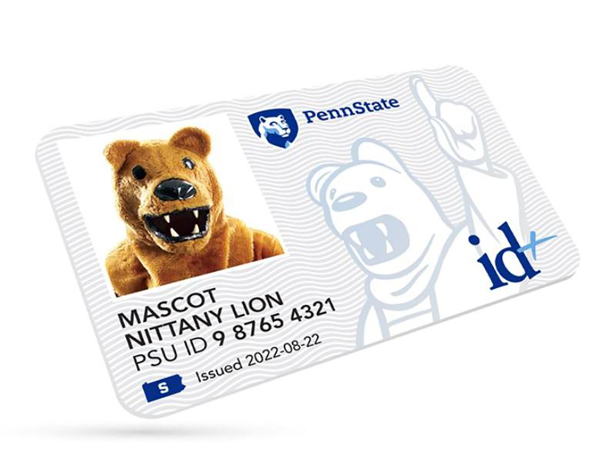 Penn State id+ card