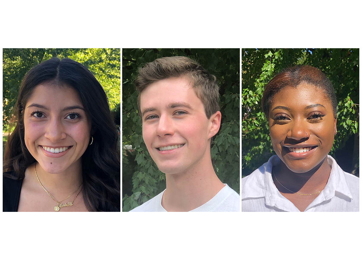 Hollywood Program students, three headshots