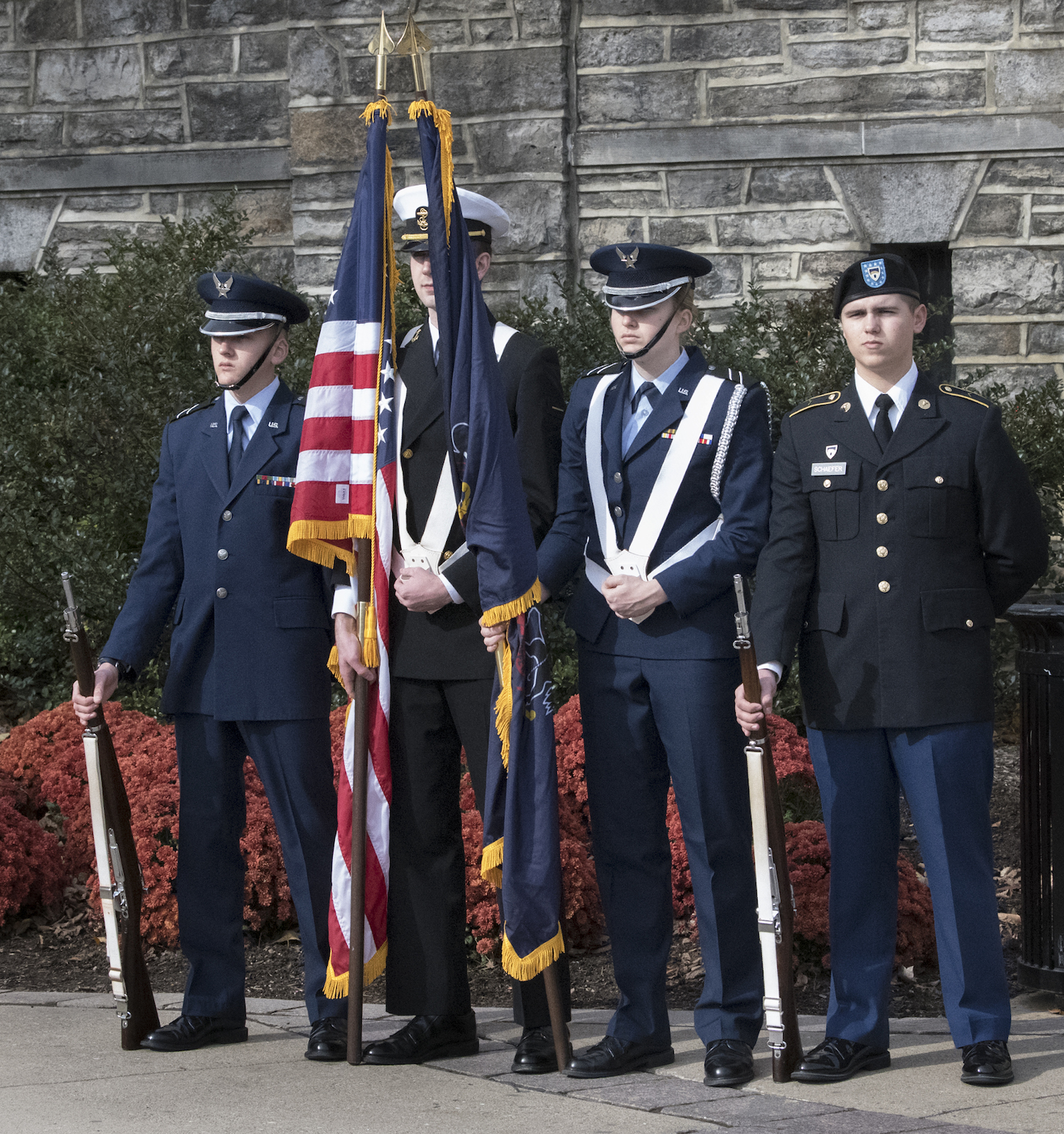 ROTC color guard