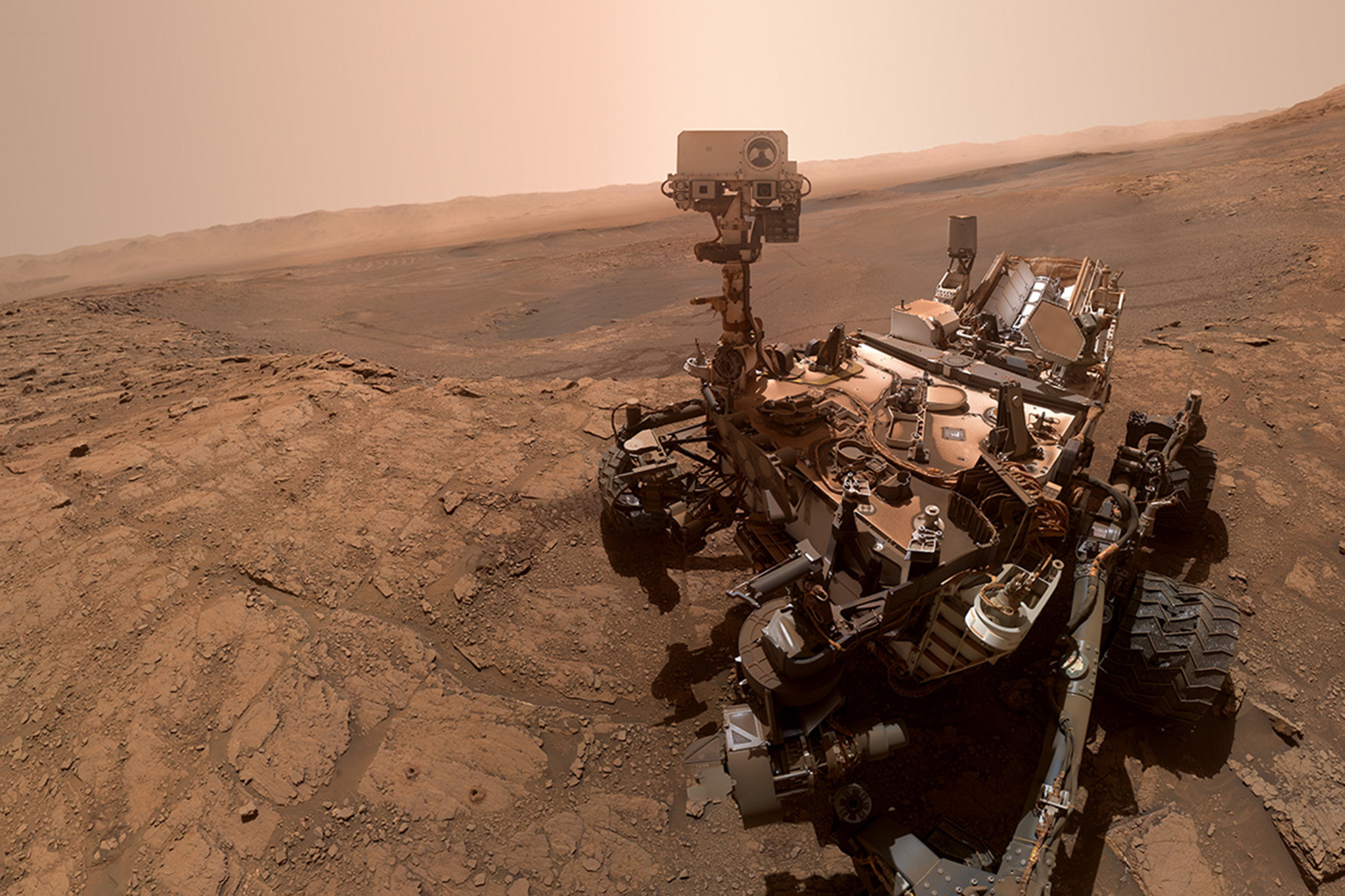 NASA's Curiosity rover takes a selfie on Mars 