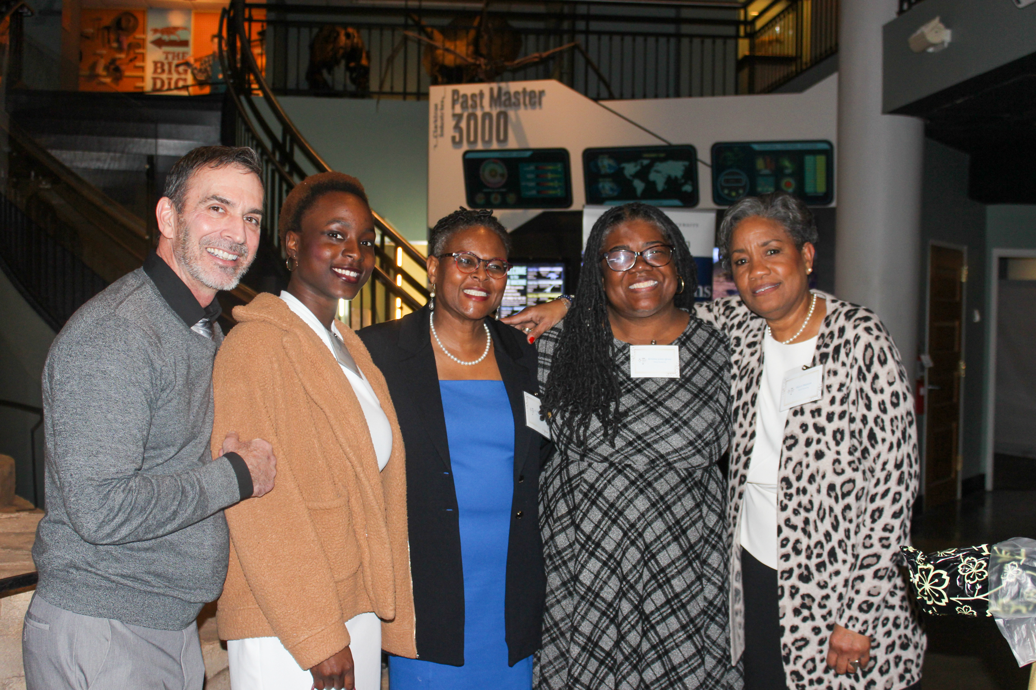 L-R: Sope Lartey, Drexel University undergraduate student, author of "An Ode to Dr. Richardson"; Dr. Tina Q. Richardson, PSU-LV Chancellor; Kristine Lewis Grant, CCUE Co-Chair; Sherri Manson, CCUE Co-Chair. 