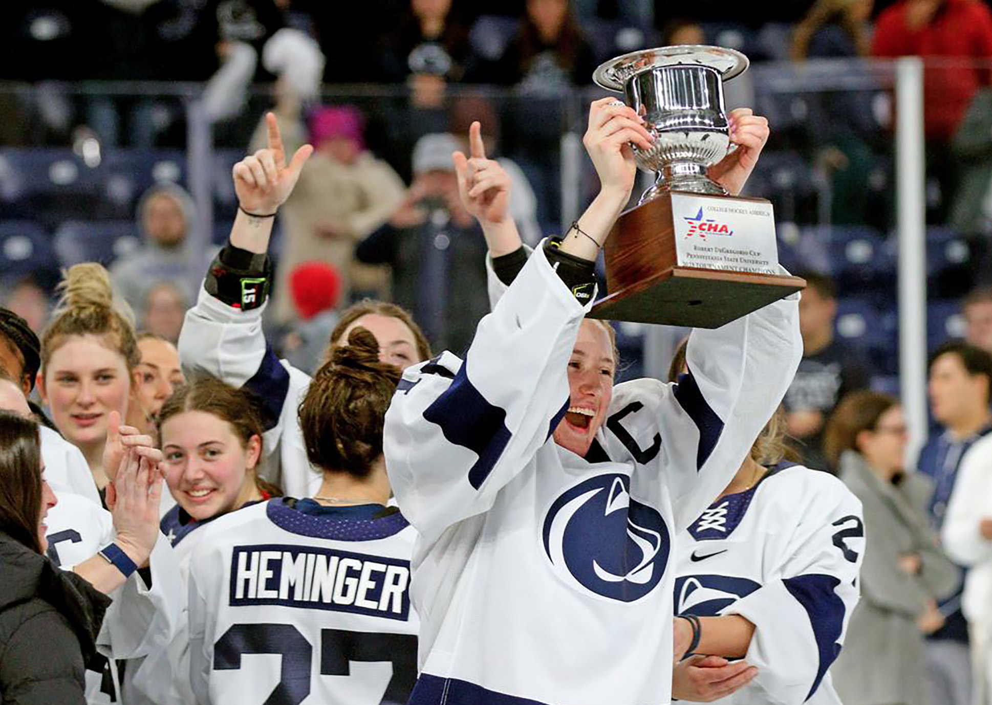 Rene Gangarosa with CHA trophy