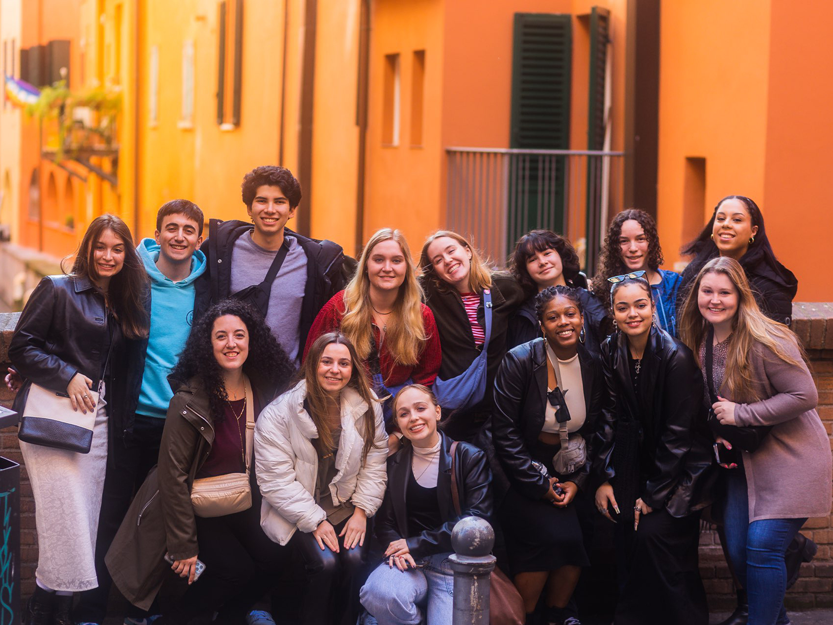 Students in the Multilingual and Intercultural Communication embedded program took a day trip to Bologna, Italy.