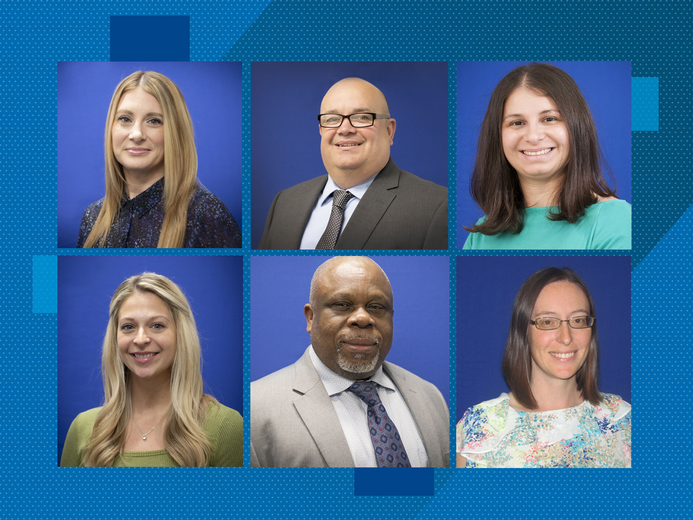 headshots of faculty and staff that were newly hired and promoted