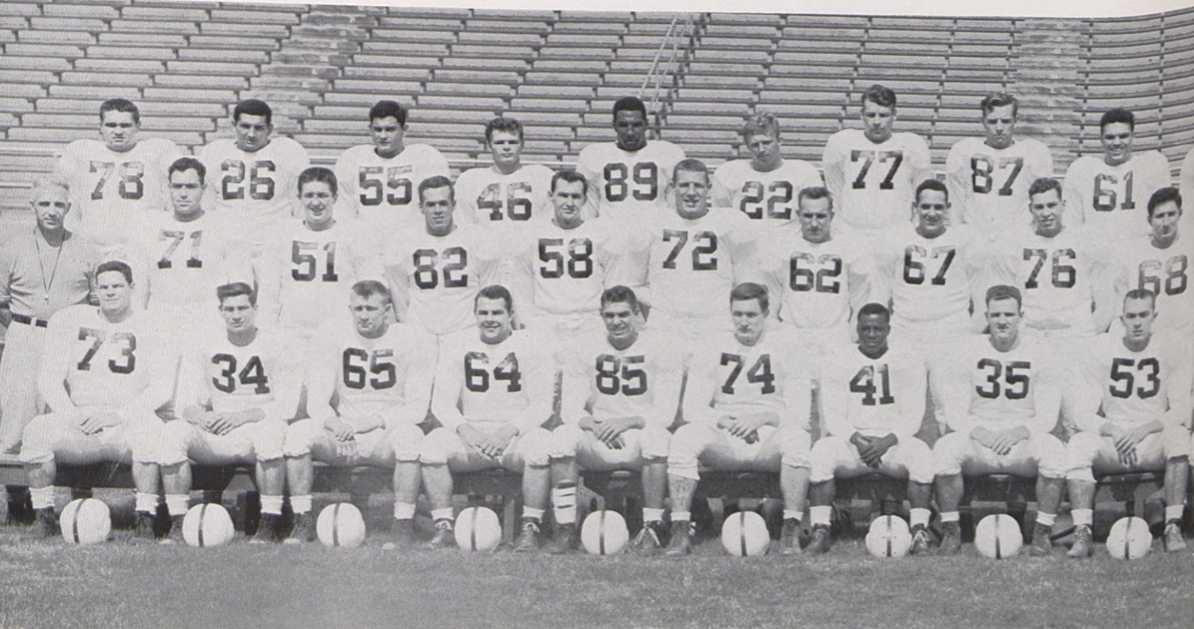 A section of the 1950 Penn State football team