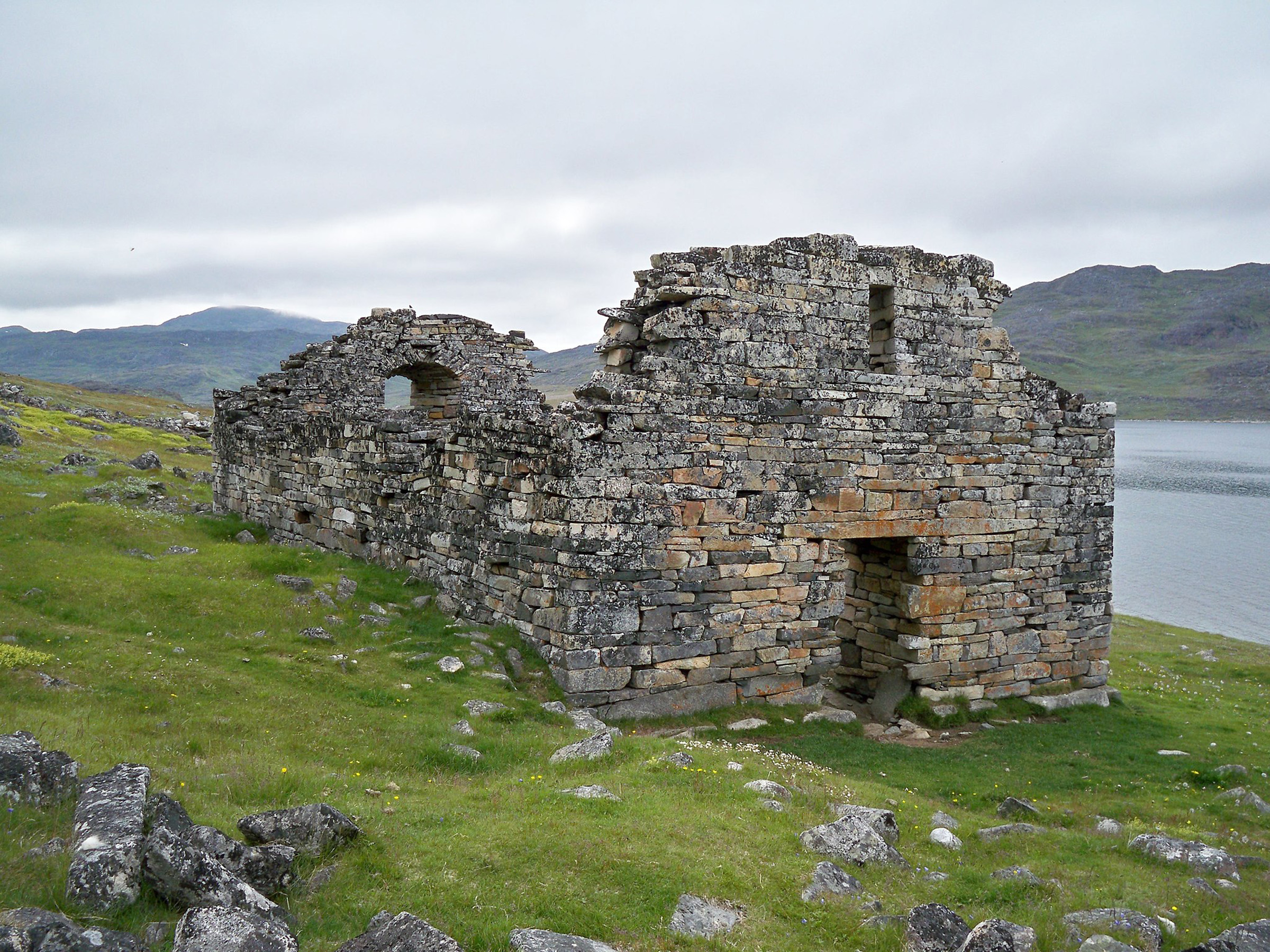 Ruins of a stone church 