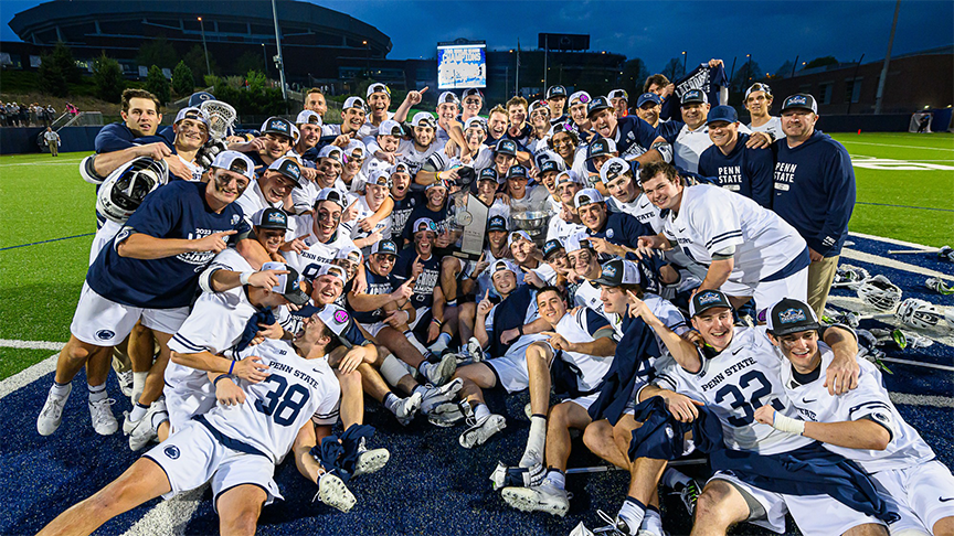 Men's lacrosse team group photo