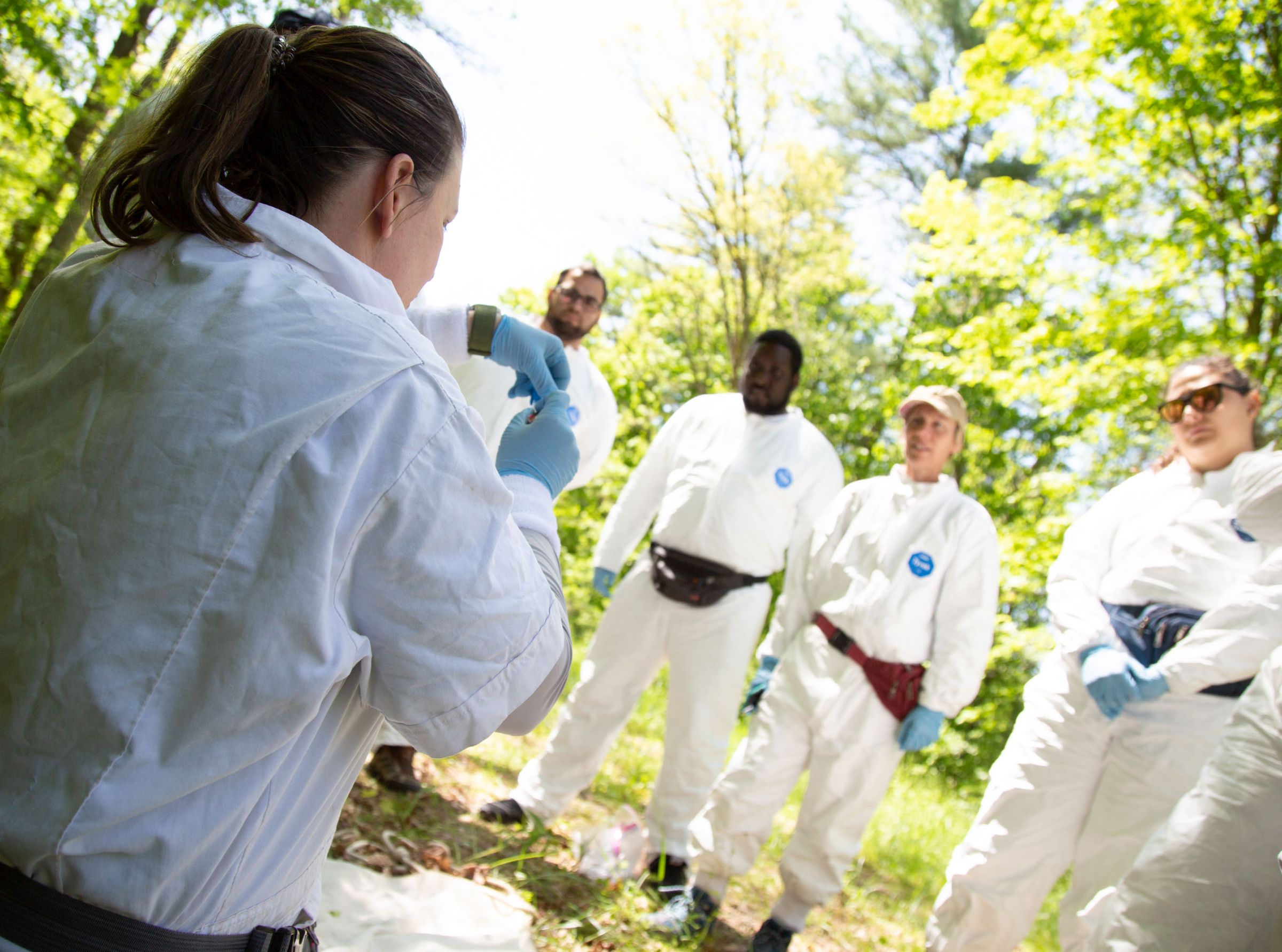 Erika Machtinger trains vector professionals about tick surveillance