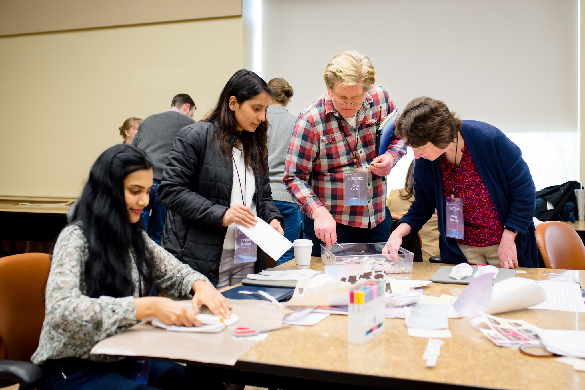 The Teaching and Learning Technologies Faculty Advisory Committee will help recommend topical focus areas for events including the annual TLT Symposium. This year’s conference had a new Maker Creation Station where attendees incorporated dye sublimation printing technologies, Cricut design space, and other tools to create a custom TLT Symposium souvenir.