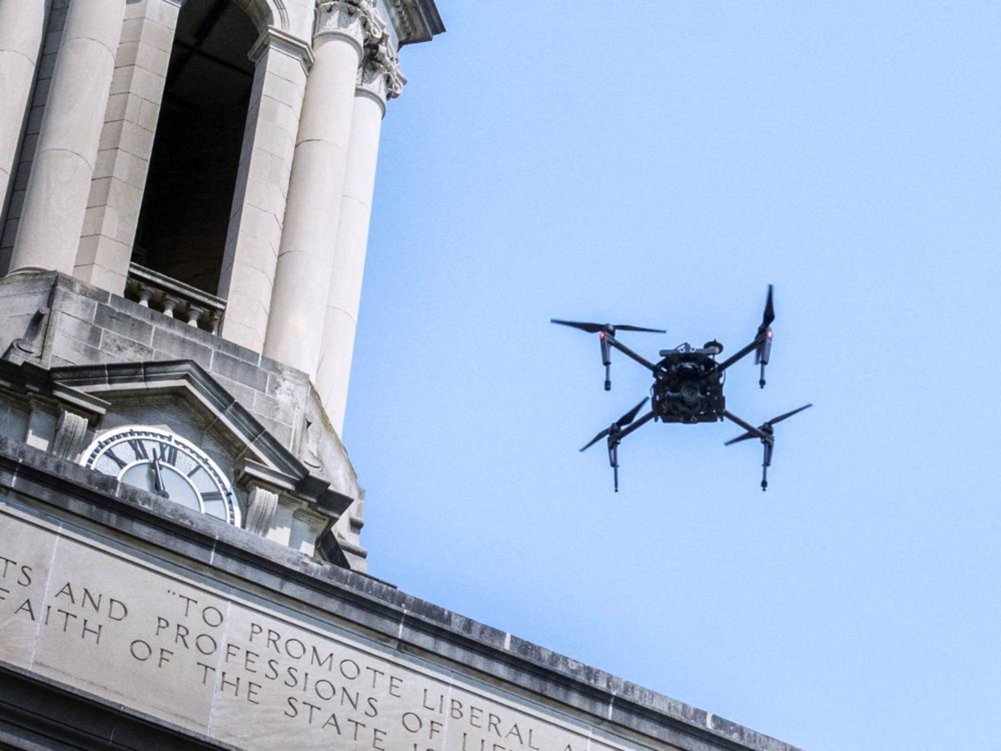 Drone at Old Main