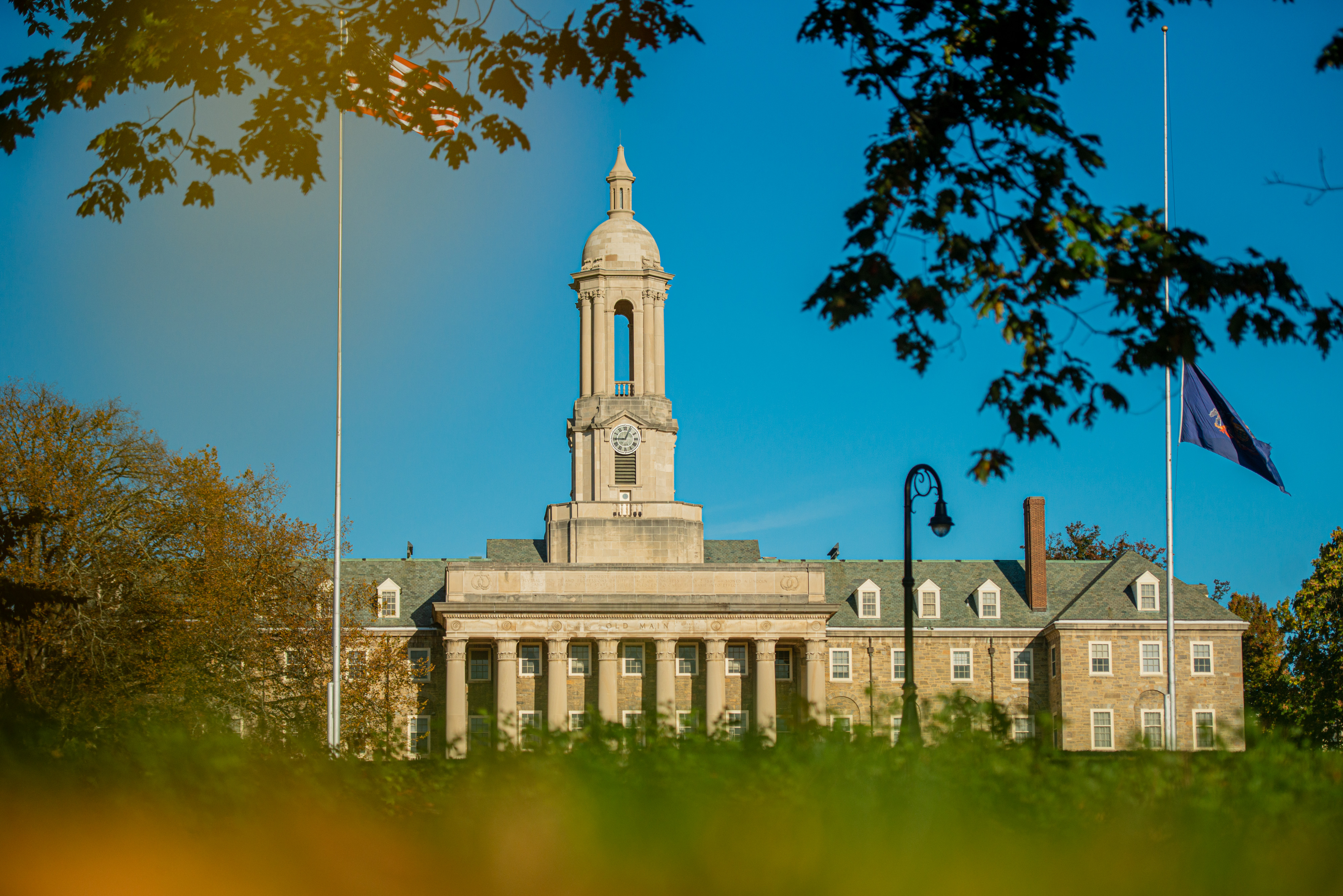 penn state old main building on university park campus 