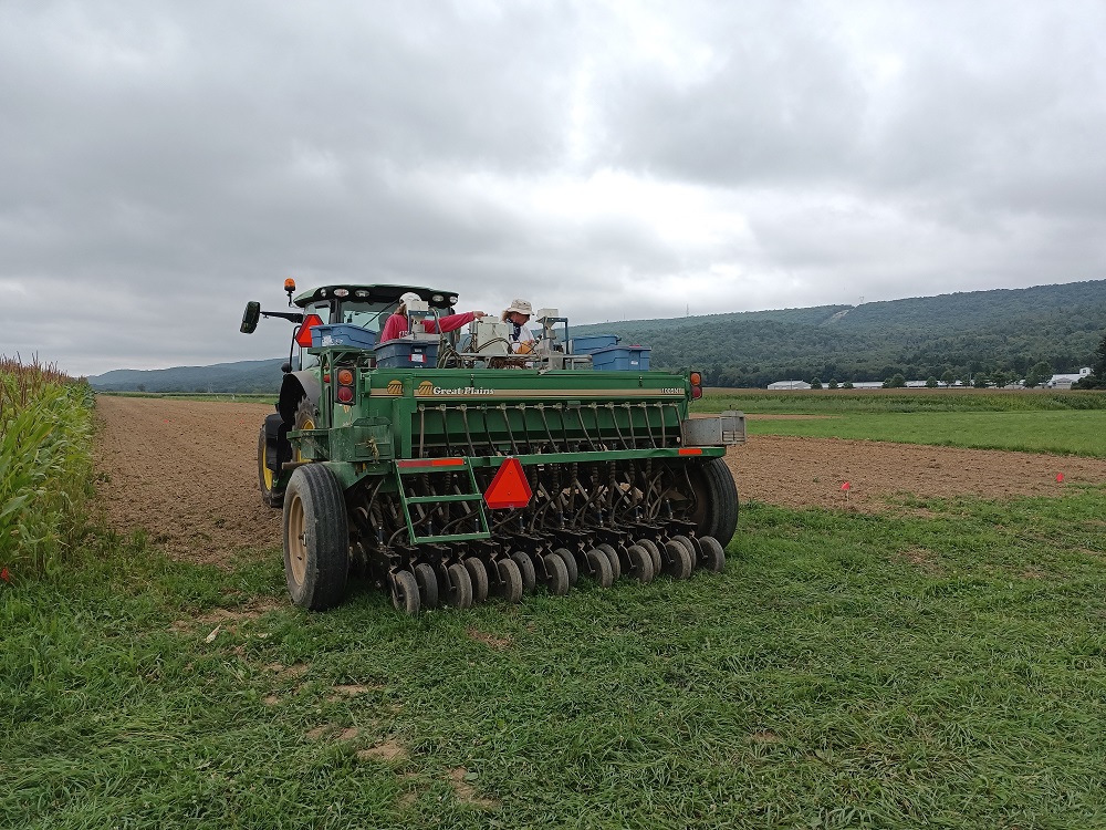 Equipment in a farm field