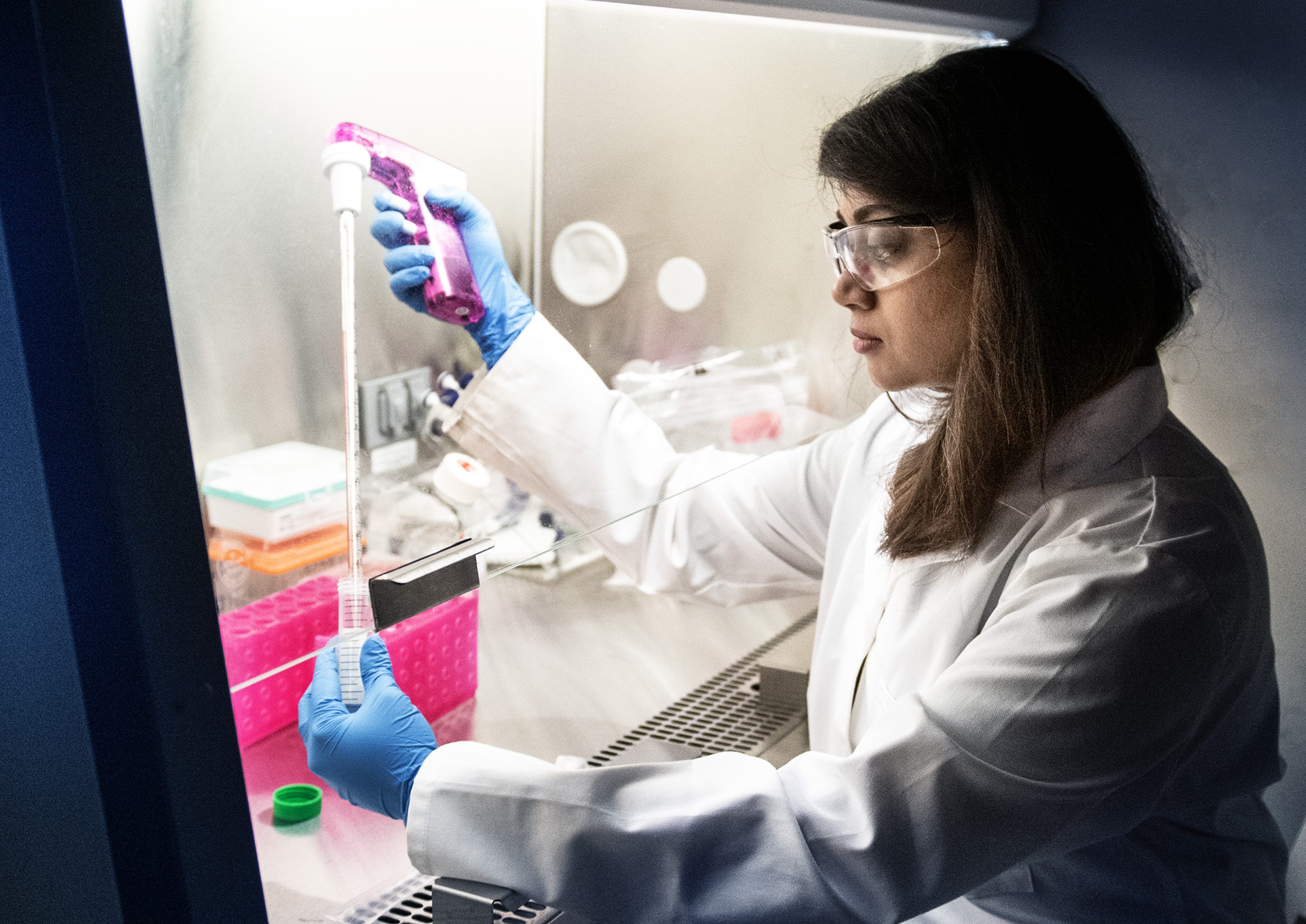 Nivetha Gunaseelan in laboratory