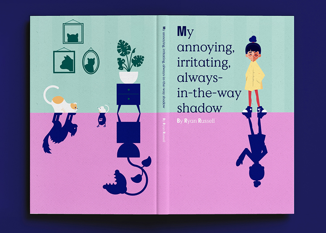 The cover of "My Annoying, Irritating, Always-in-the-way Shadow" by Ryan Russell.