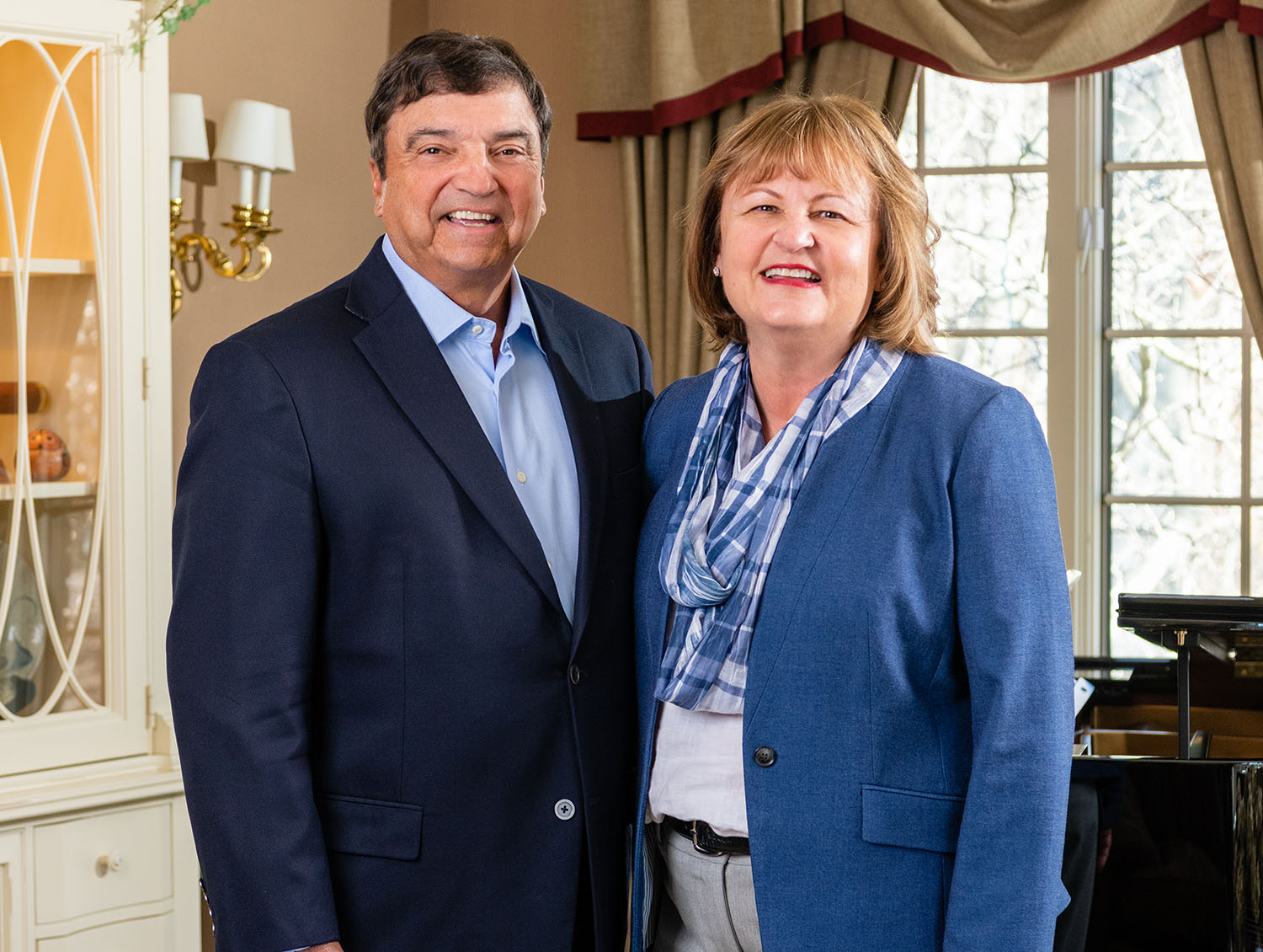 A photo of George and Alice Strickler, smiling