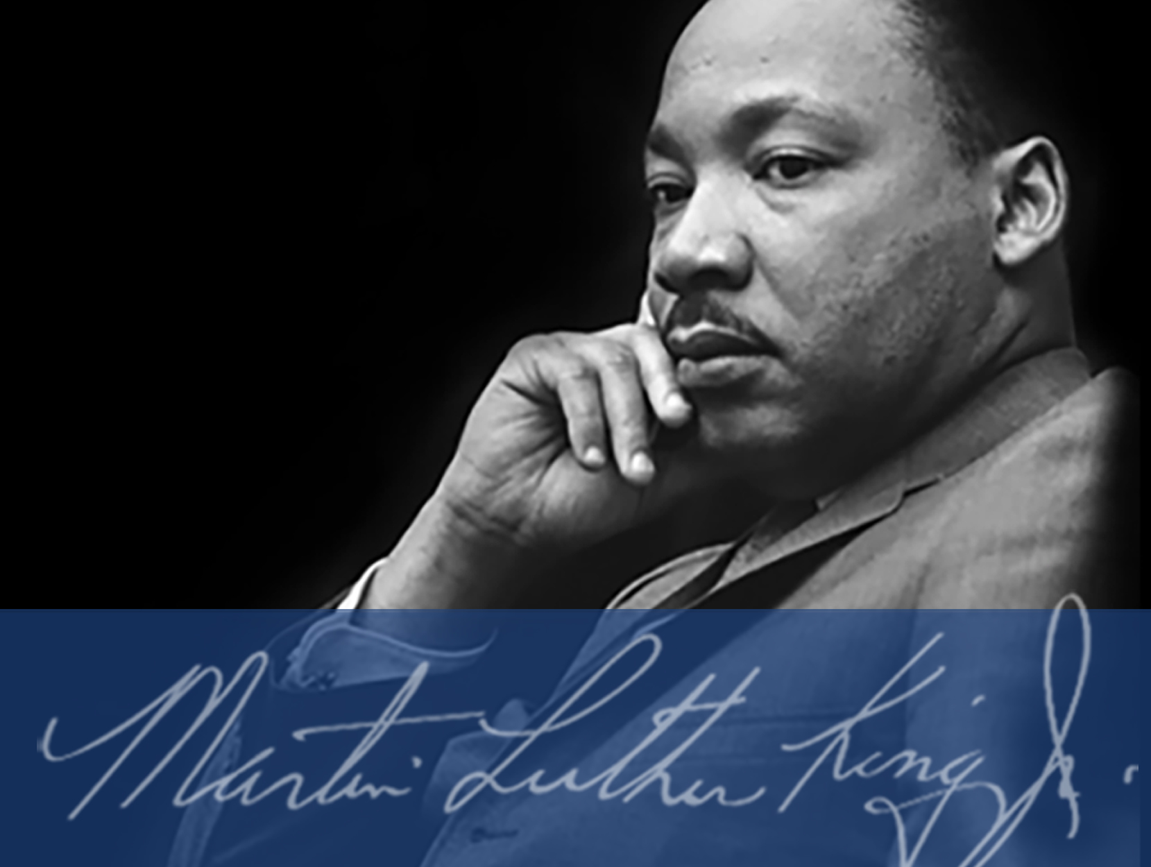 Image of Martin Luther King Jr. and his signature