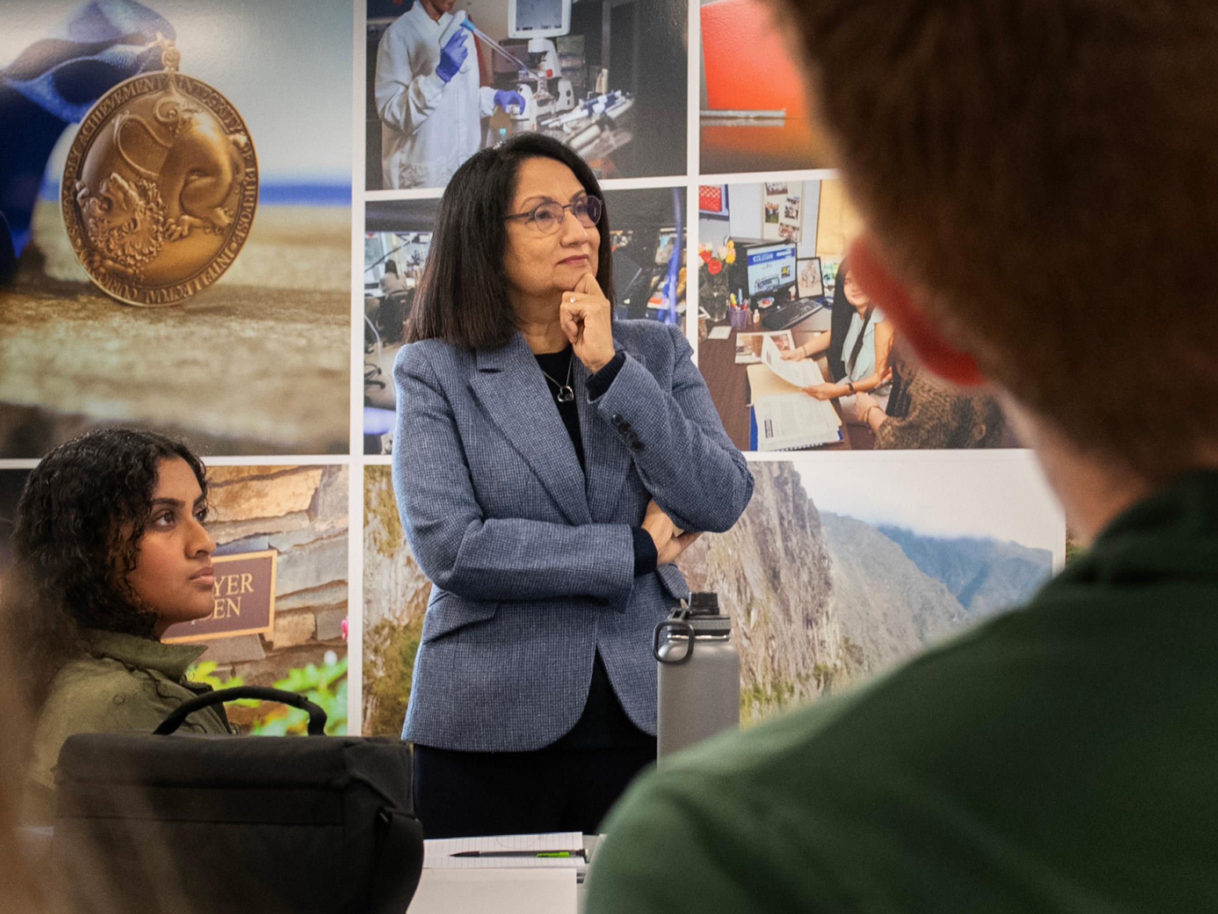 Penn state president Neeli bendapudi teaching a presidential leadership academy class