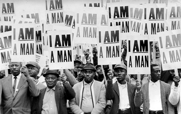 1968 Memphis Sanitation workers' strike. Photo by Richard L. Copley