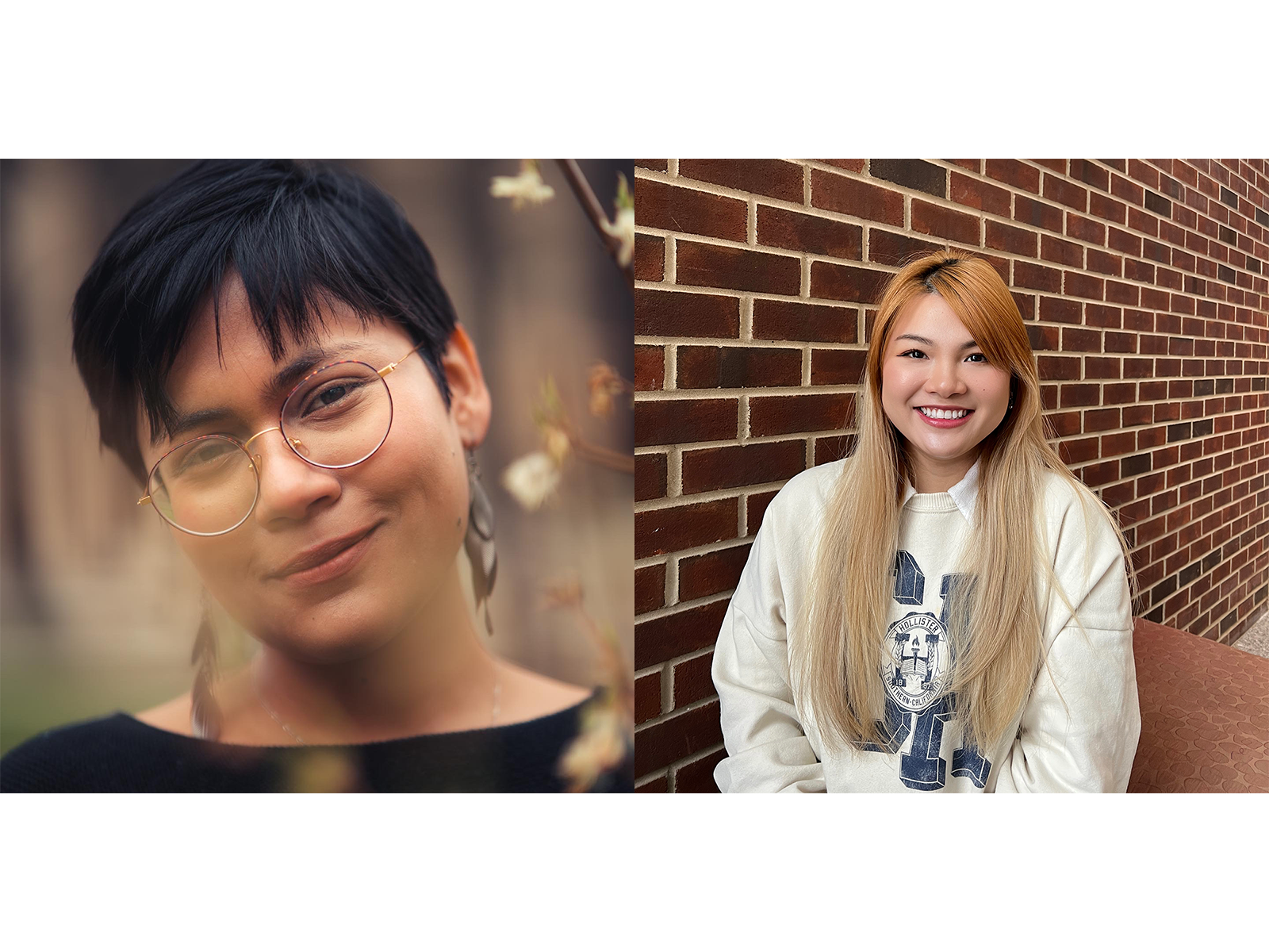 Undergraduates Unnati Akhouri and Quynh Nhu Le, featured speakers at the 2024 ENVISION: STEM Career Day Supporting Young Women