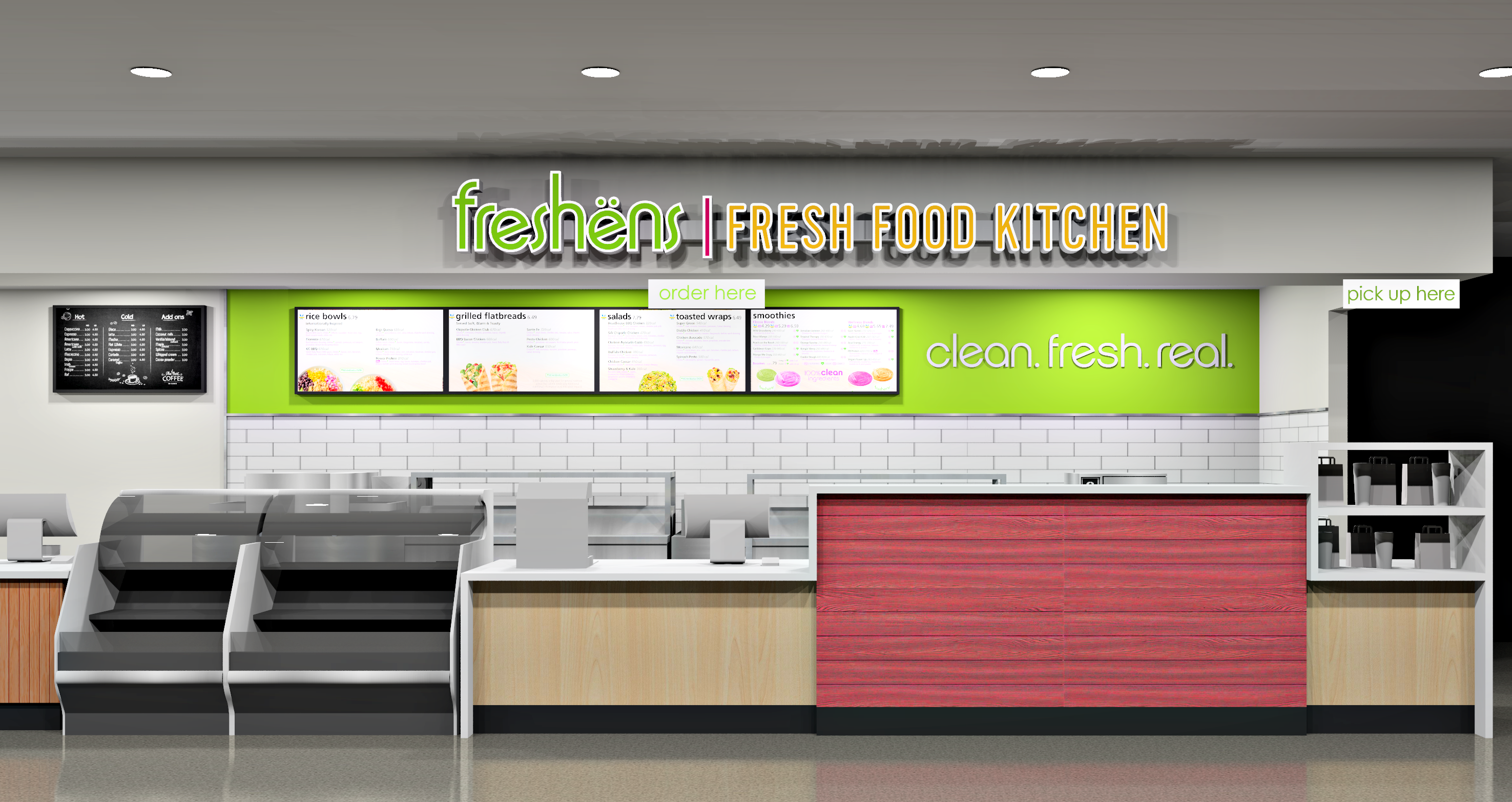 Photo of counter at Freshens 