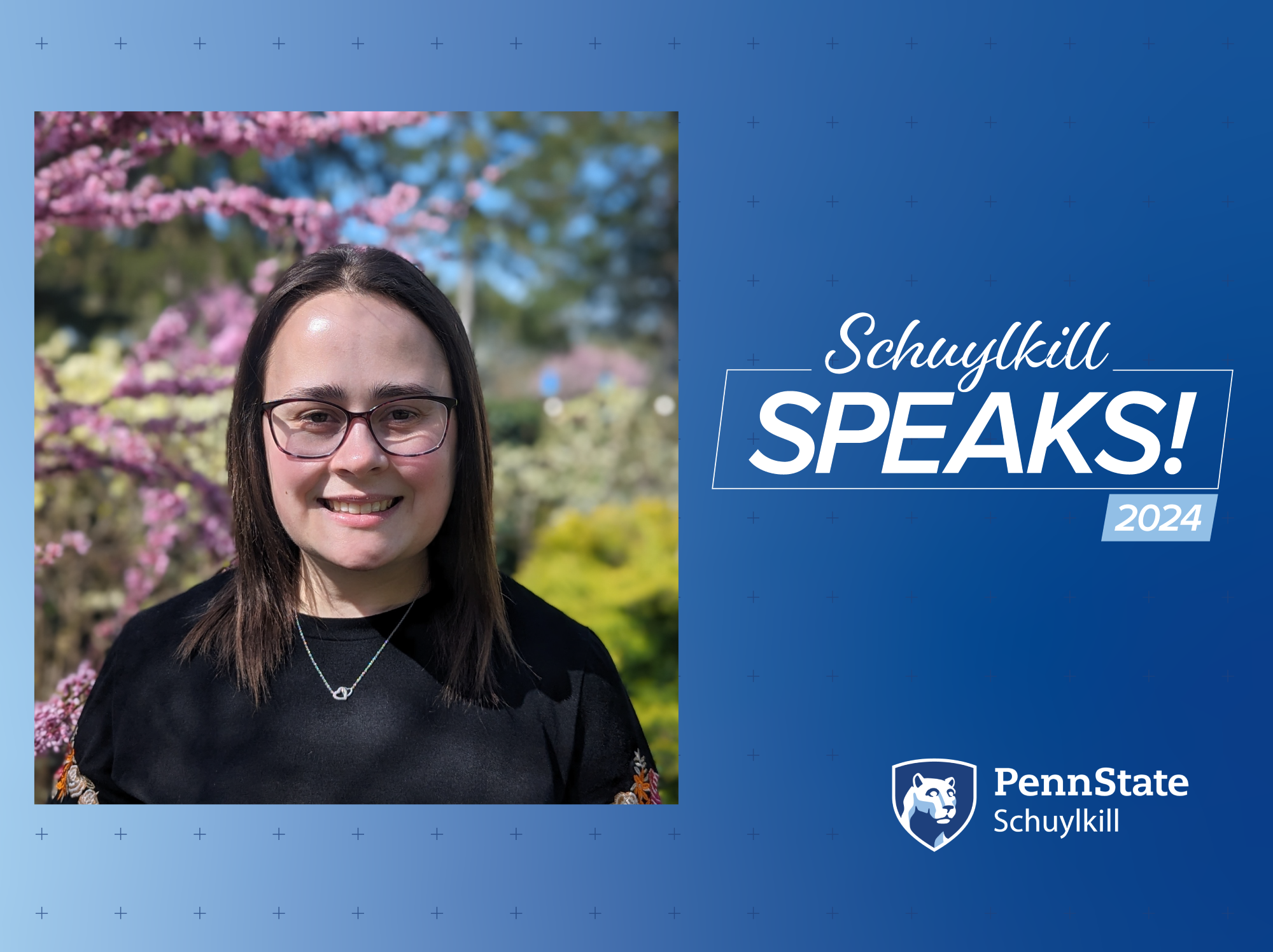 Schuylkill Speaks! Graduating Student graphic featuring recent graduate.