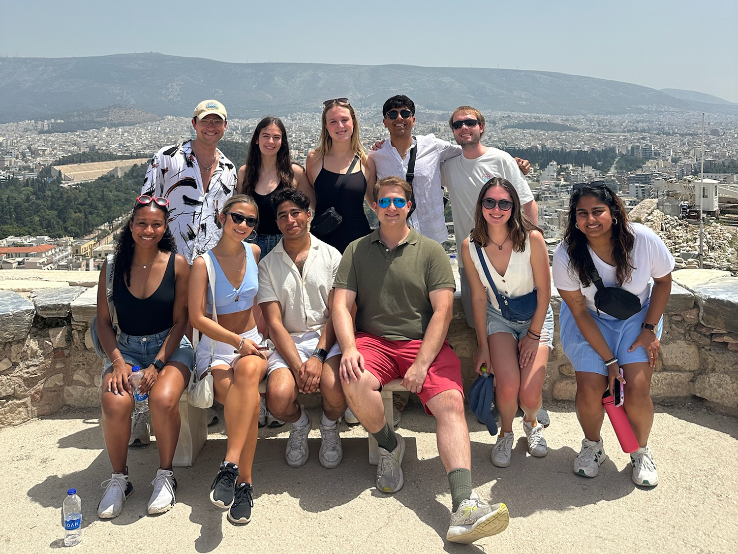 Students visited the Parthenon and enjoyed the view of Athens from the Acropolis.