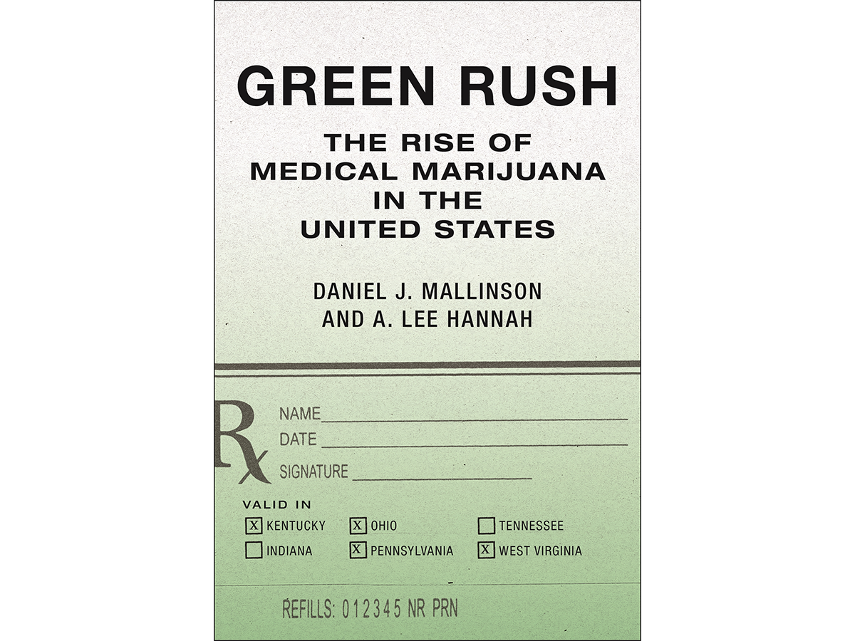 Green and white book cover