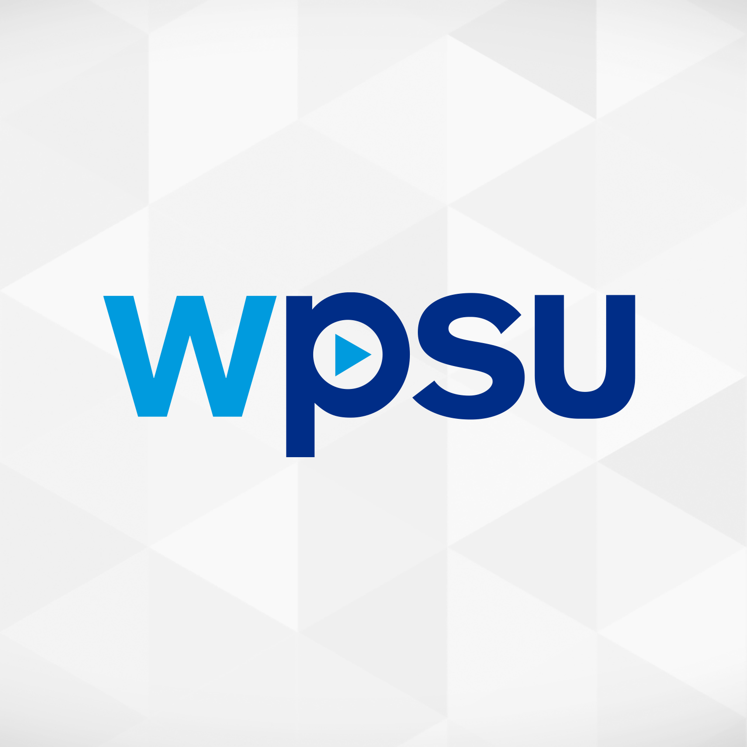 WPSU logo - blue letters on white background